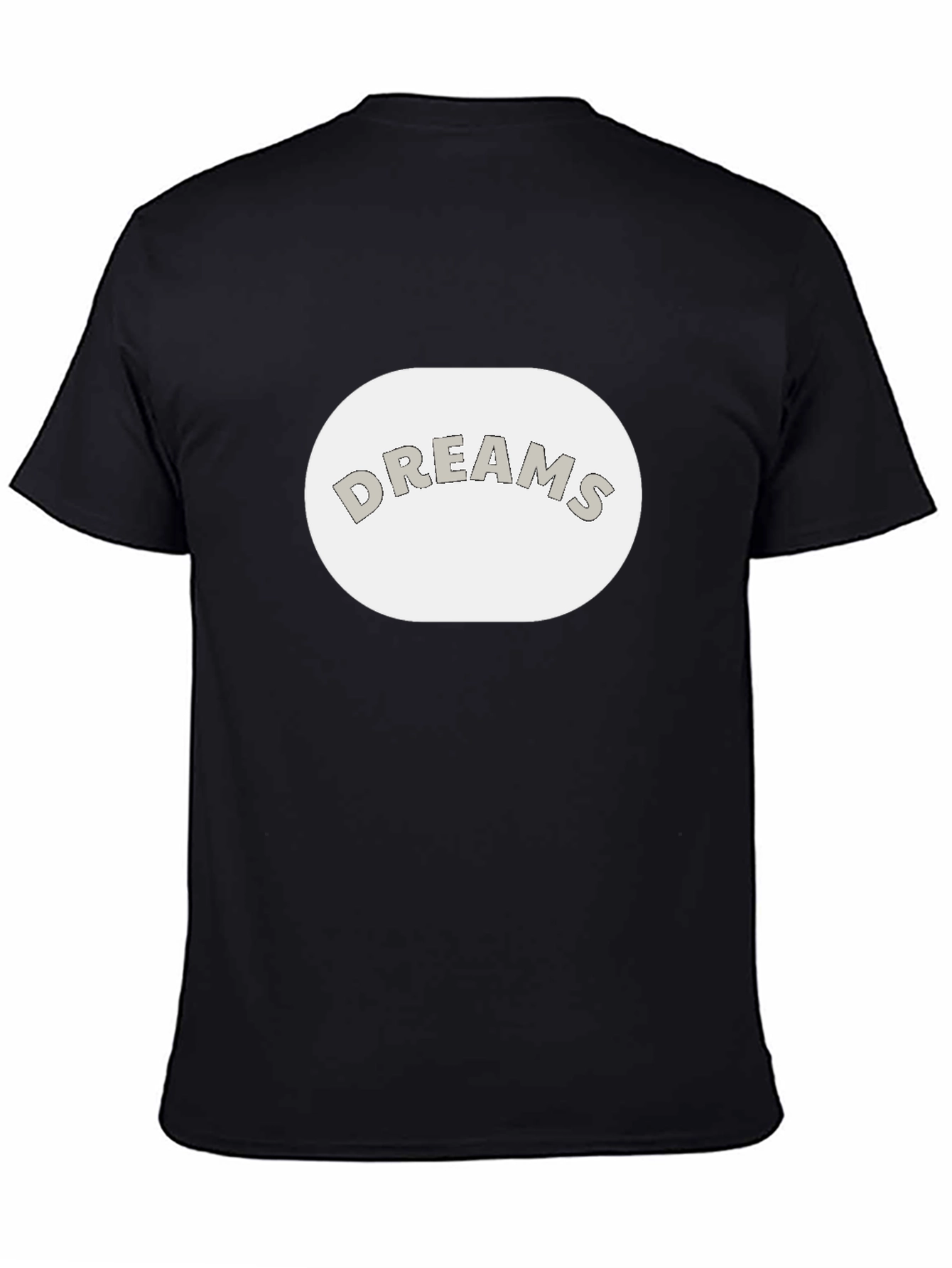 Black Dreams Graphic Tee - Black Cotton Casual T-Shirt view 4