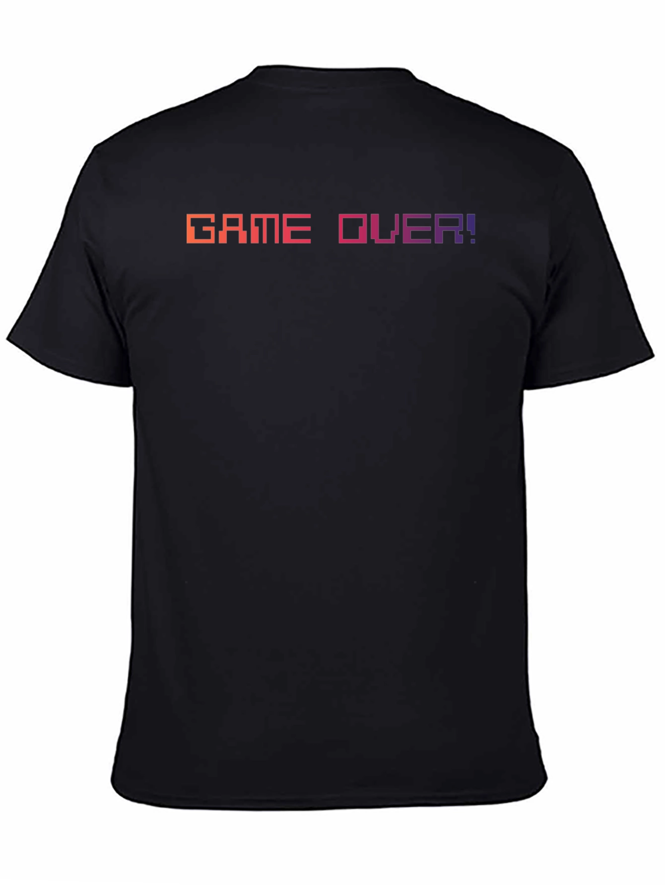 Black Game Over T-Shirt - Retro Pixel Design view 4