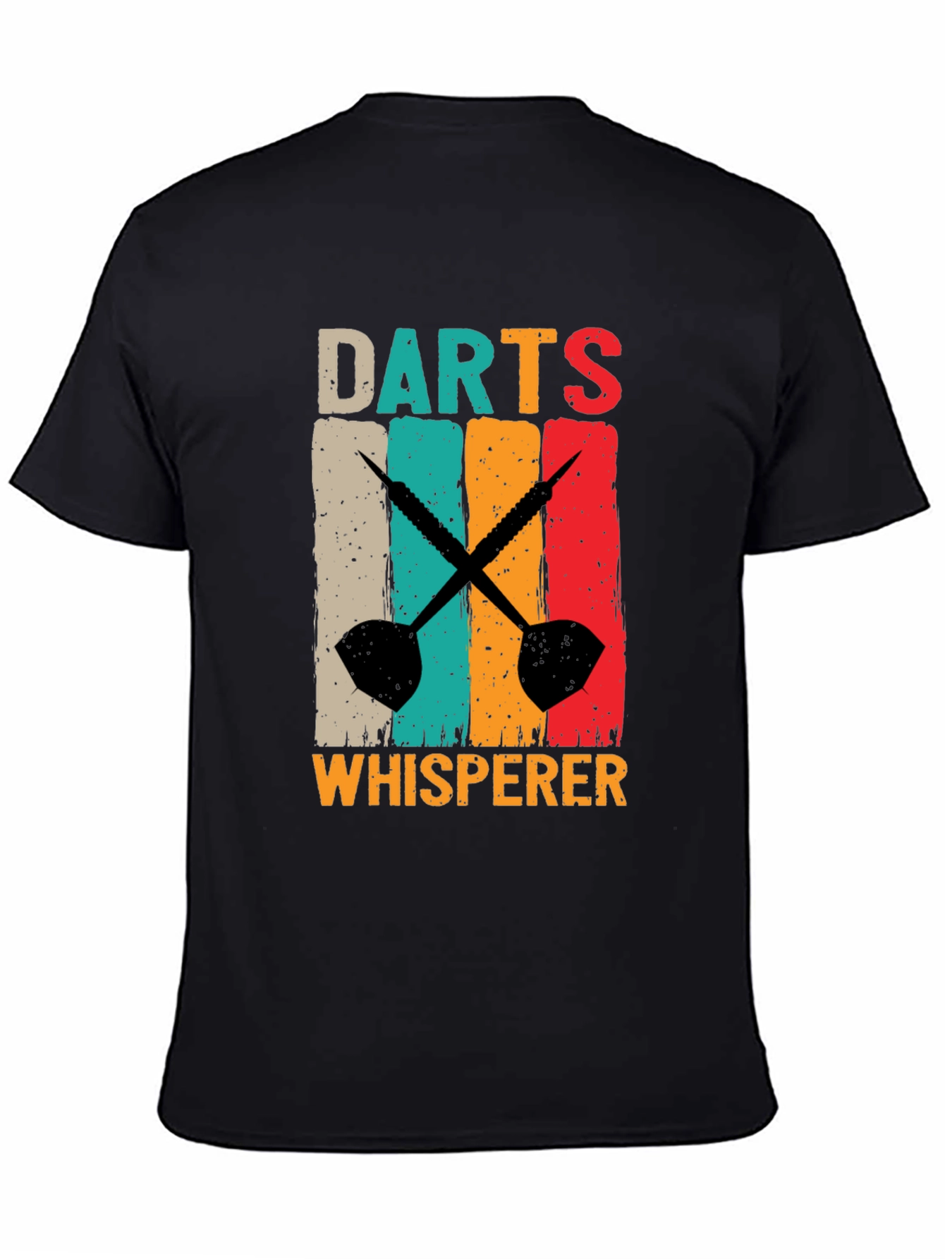 Black Darts Whisperer Graphic T-Shirt view 4