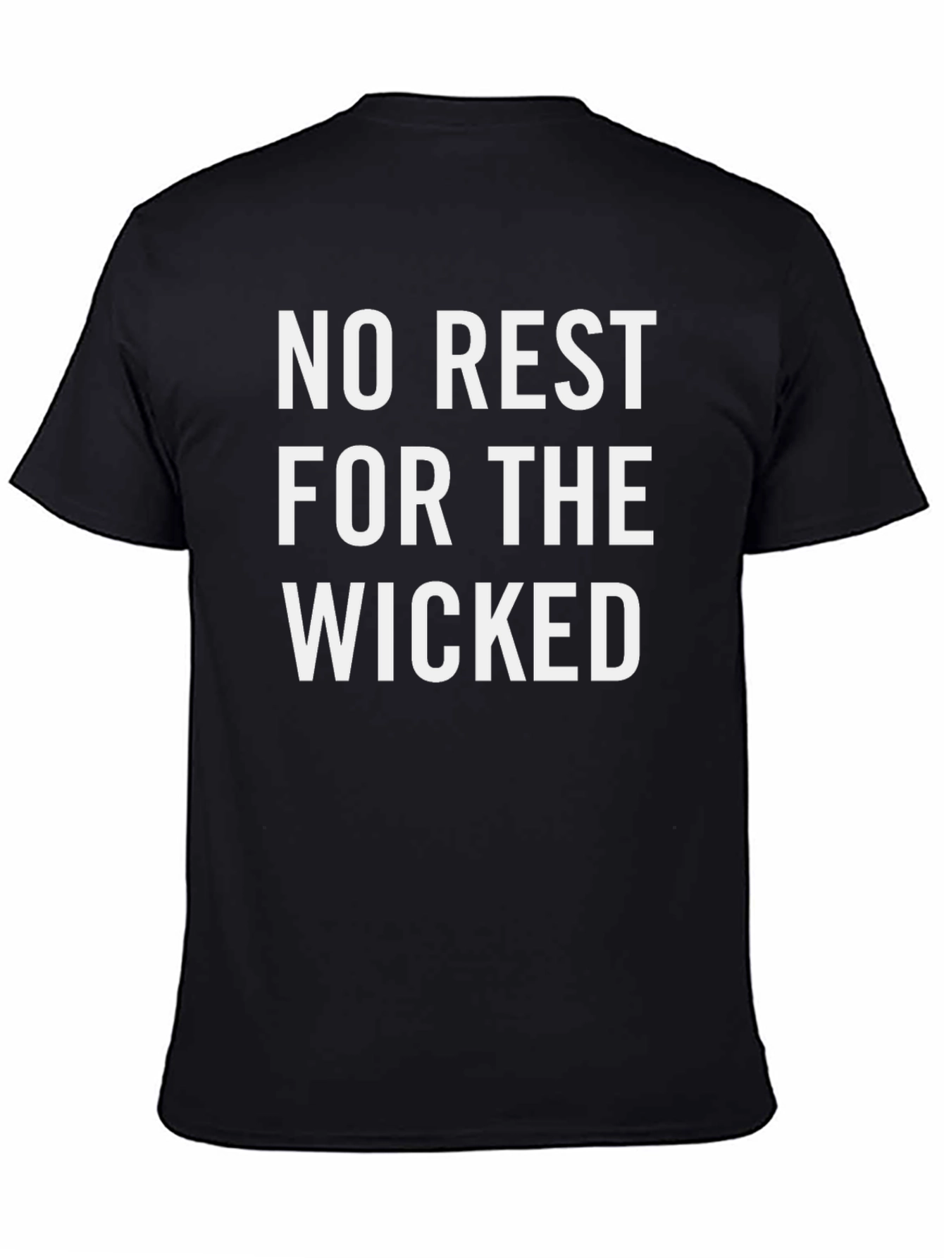 Black No Rest For The Wicked Graphic Tee view 4