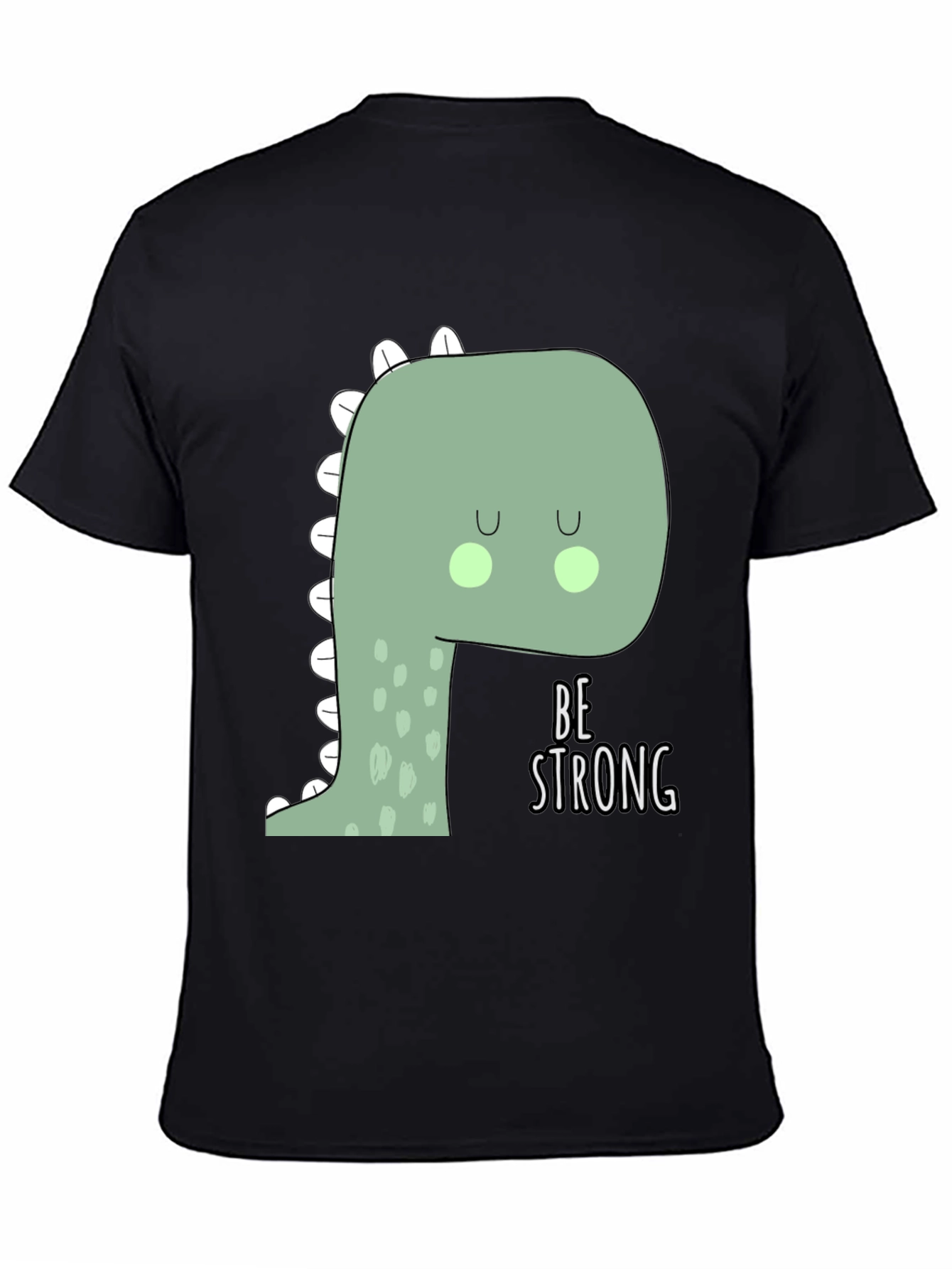 Black Be Strong Dino Tee - Black T-Shirt view 4