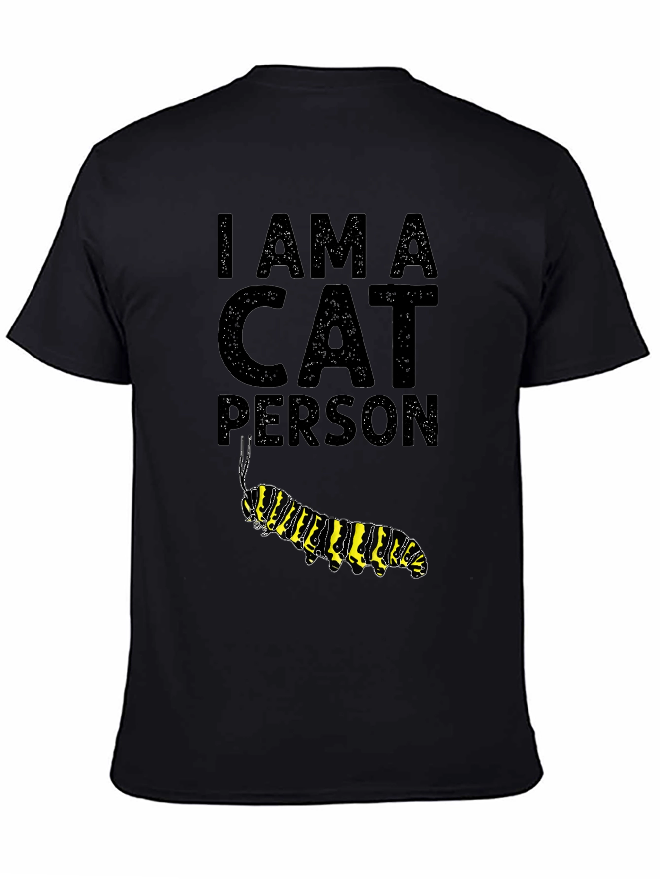 Black I Am A Cat Person T-Shirt - Novelty Graphic Tee view 4