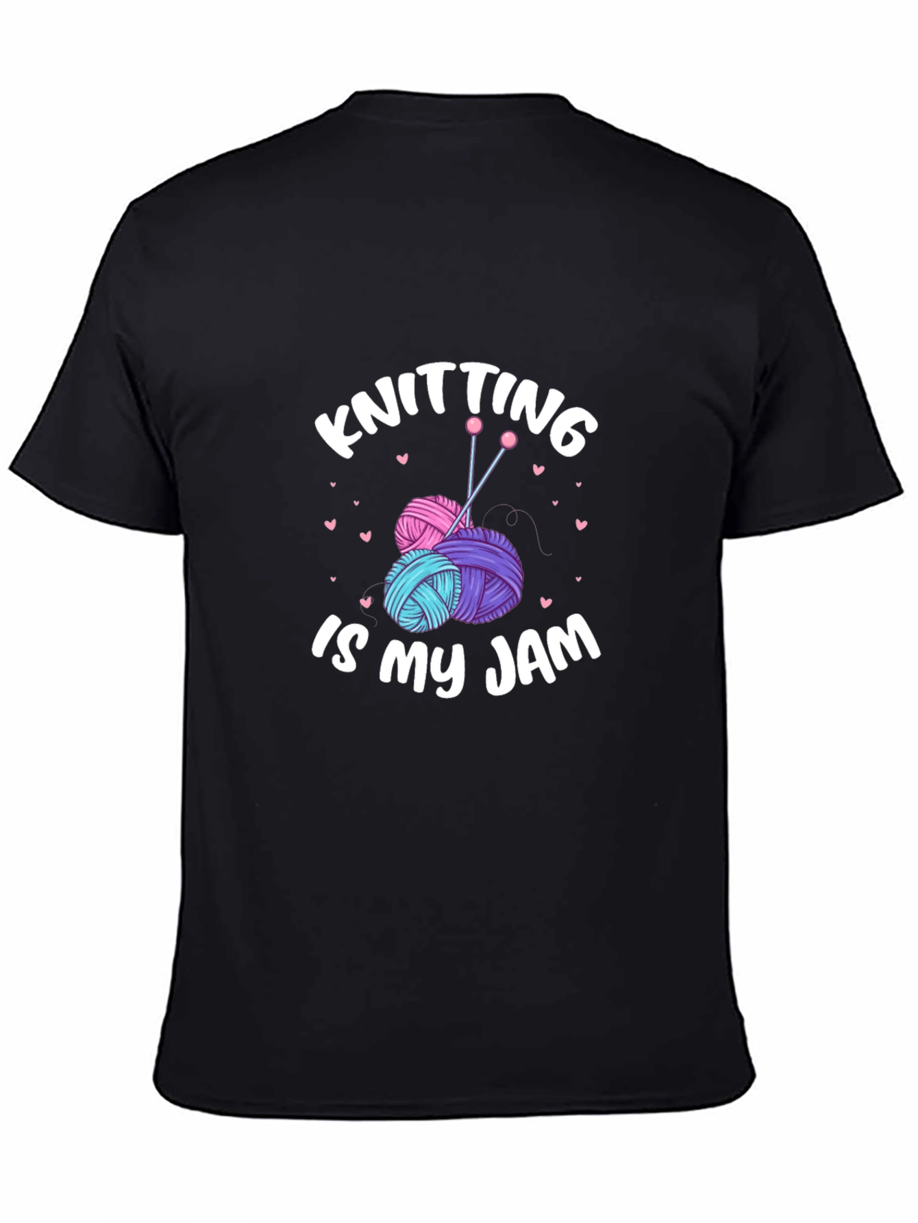 Black Knitting is my Jam T-Shirt view 4