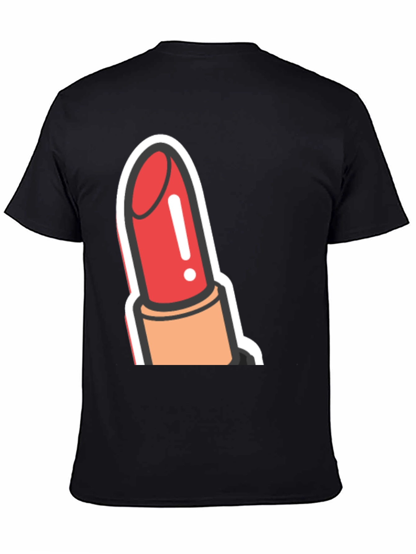 Black Lipstick Graphic Tee - Bold & Stylish view 4
