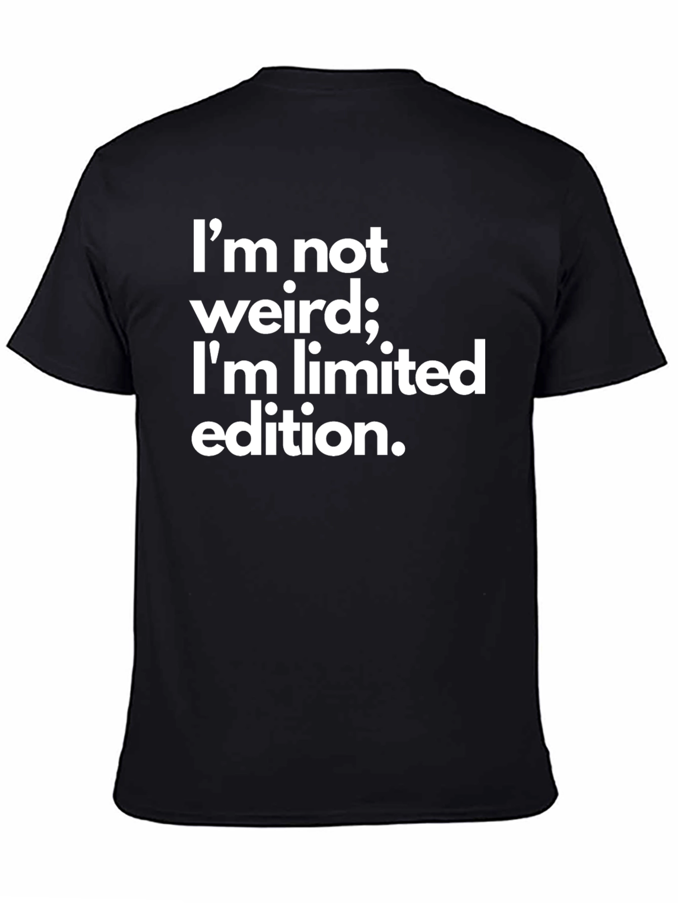 Black Limited Edition Slogan Tee - Funny Graphic T-Shirt view 4