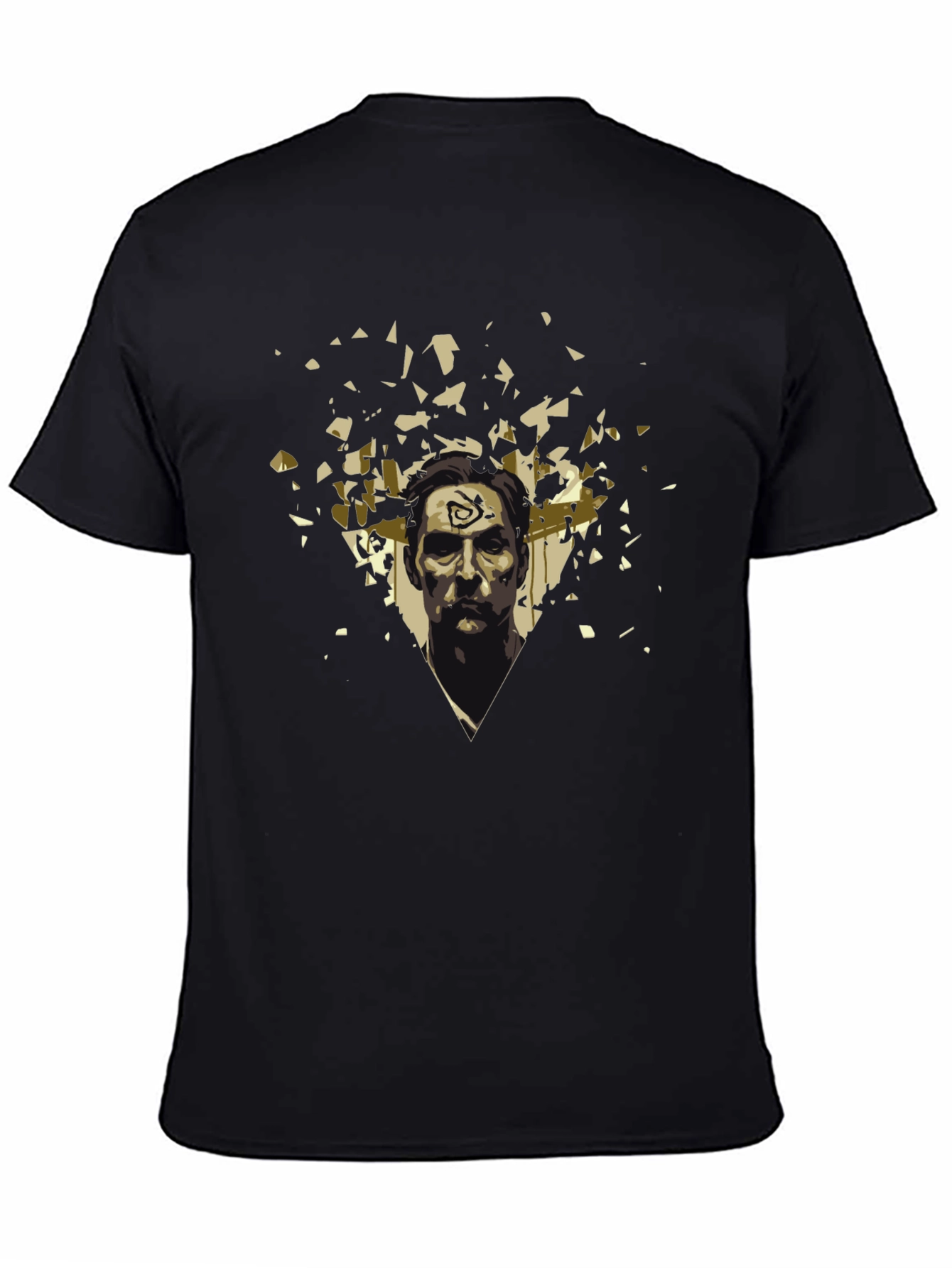 Black True Detective Inspired Graphic T-Shirt view 4