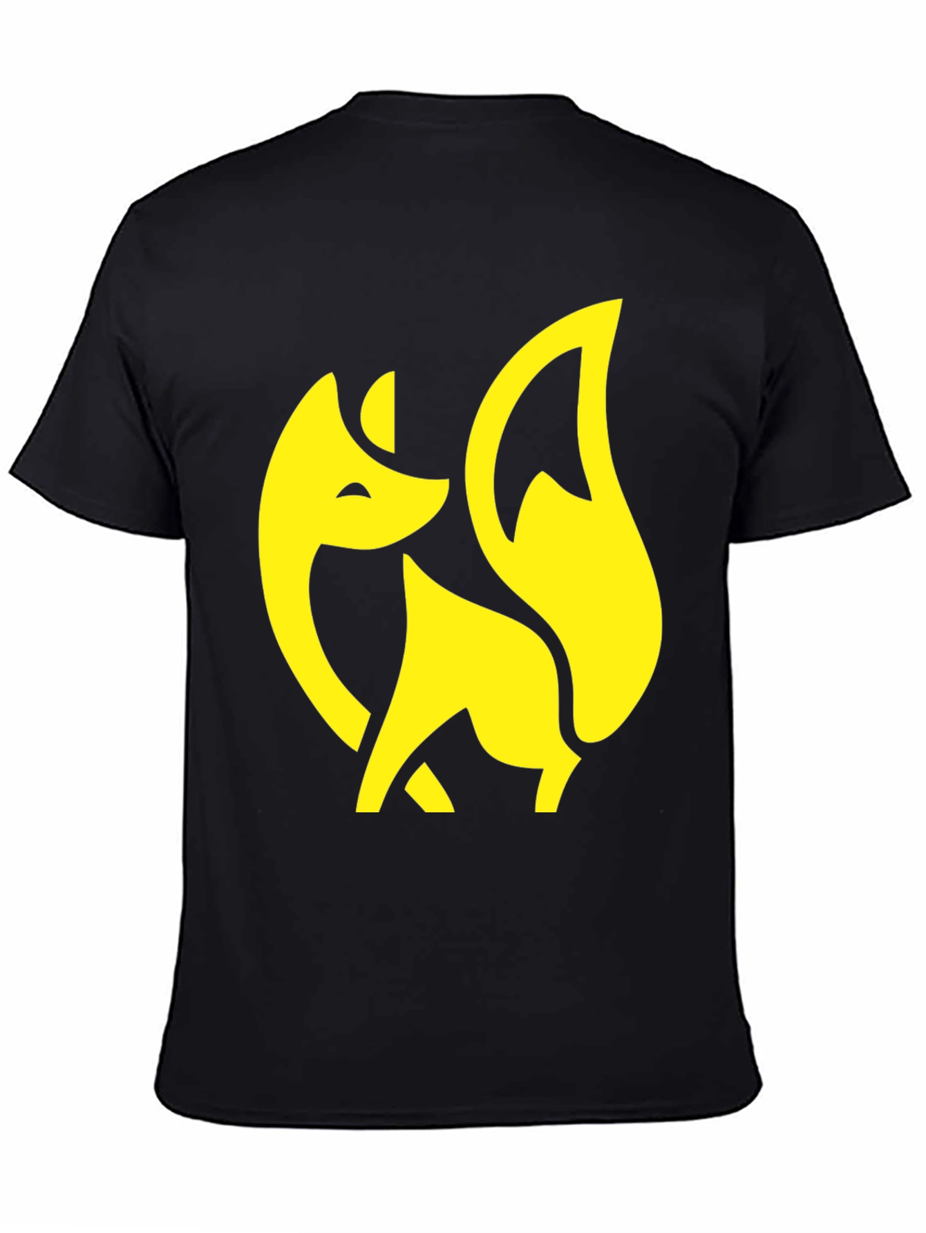 Black Fox Graphic Tee - Stylish Black T-Shirt view 4