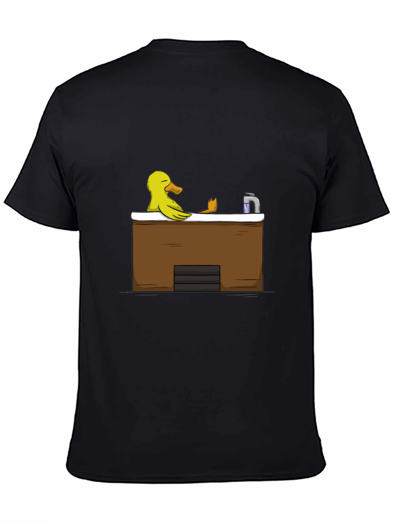 Black Duck in Tub Black T-Shirt view 4