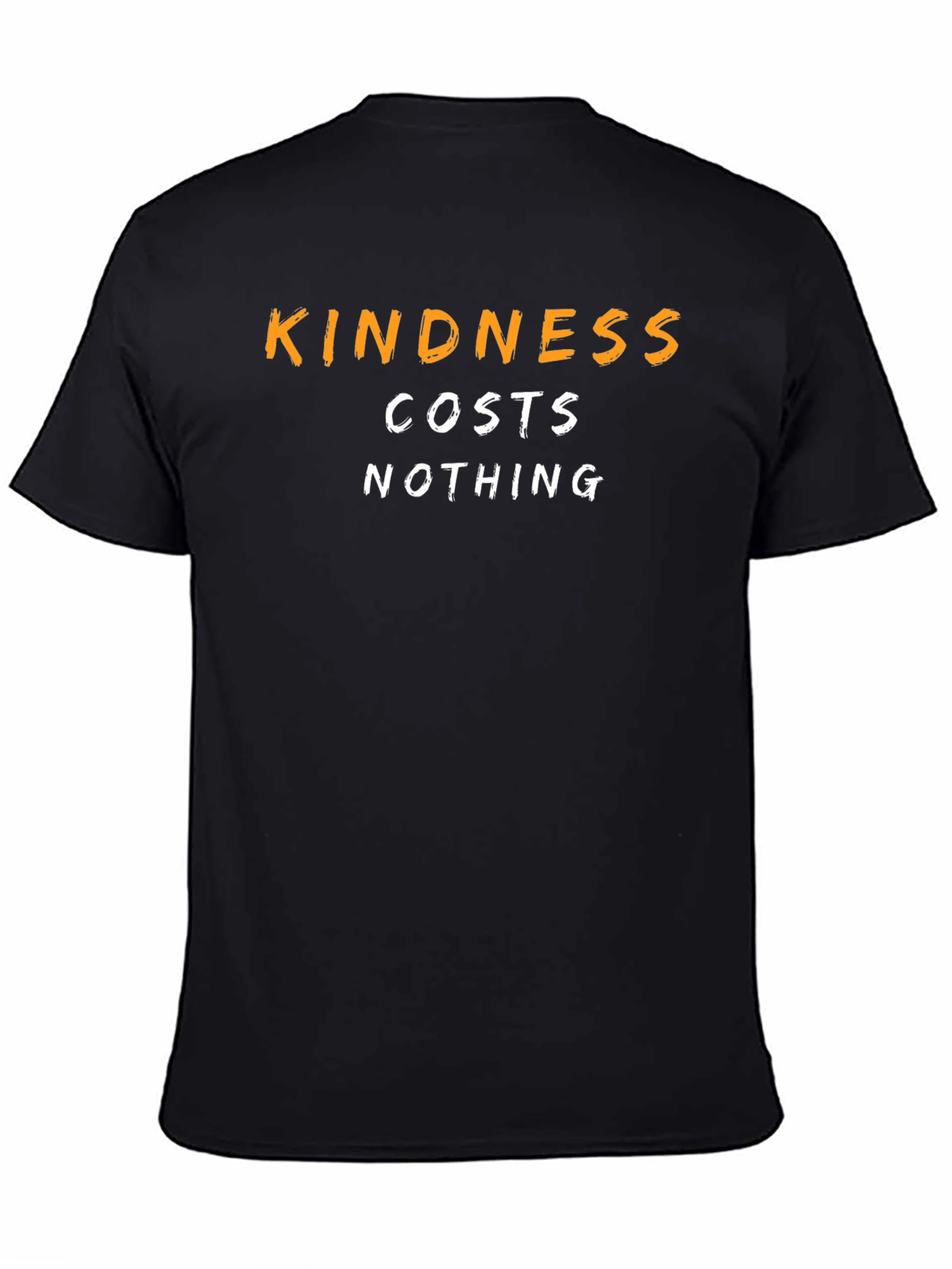 Black Kindness Costs Nothing Graphic T-Shirt view 4