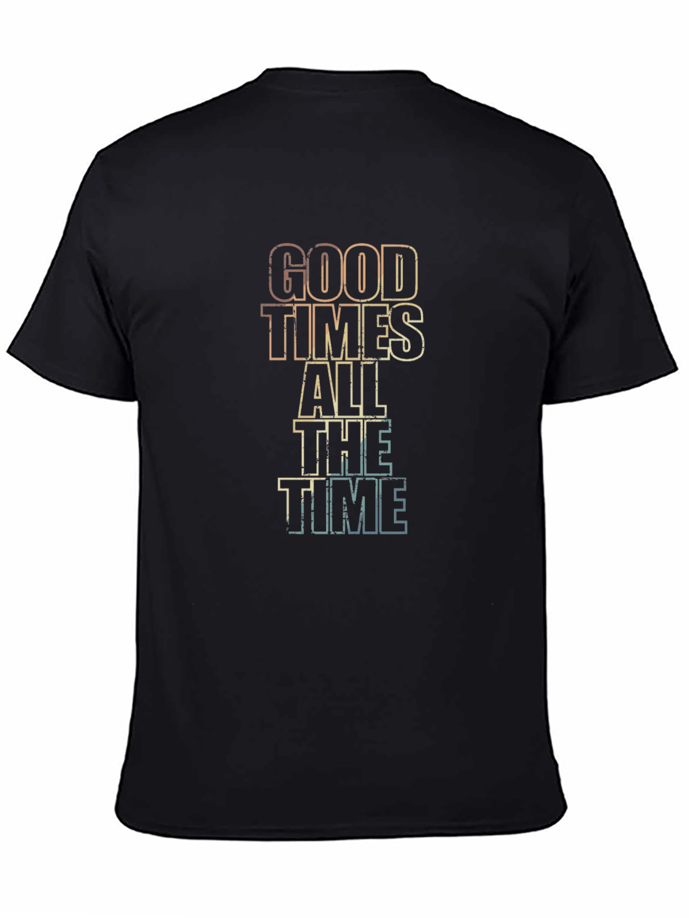 Black Good Times All The Time Graphic Tee view 4