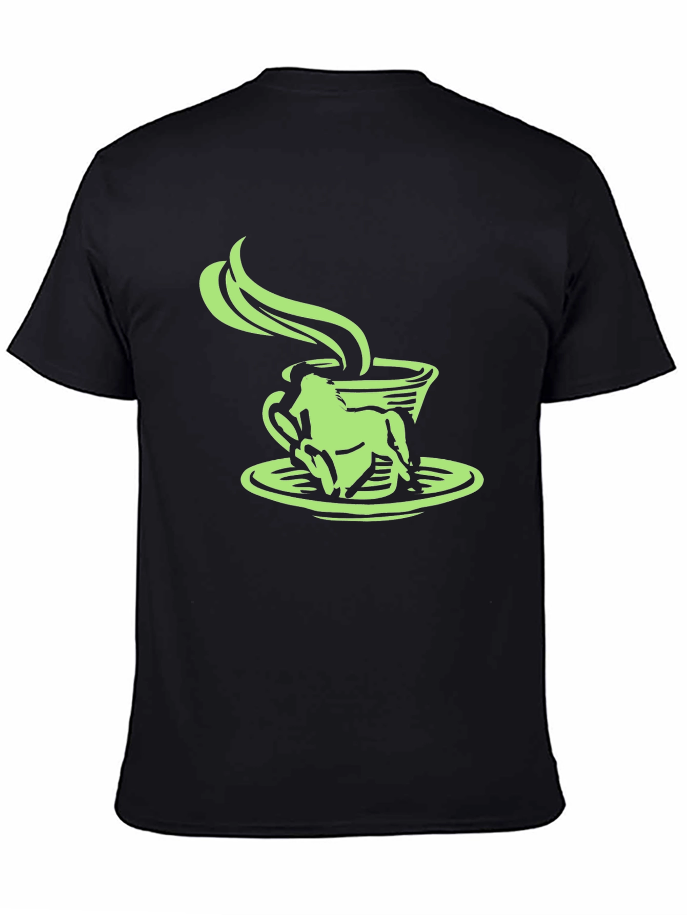 Black Frog in a Coffee Cup Graphic Tee view 4