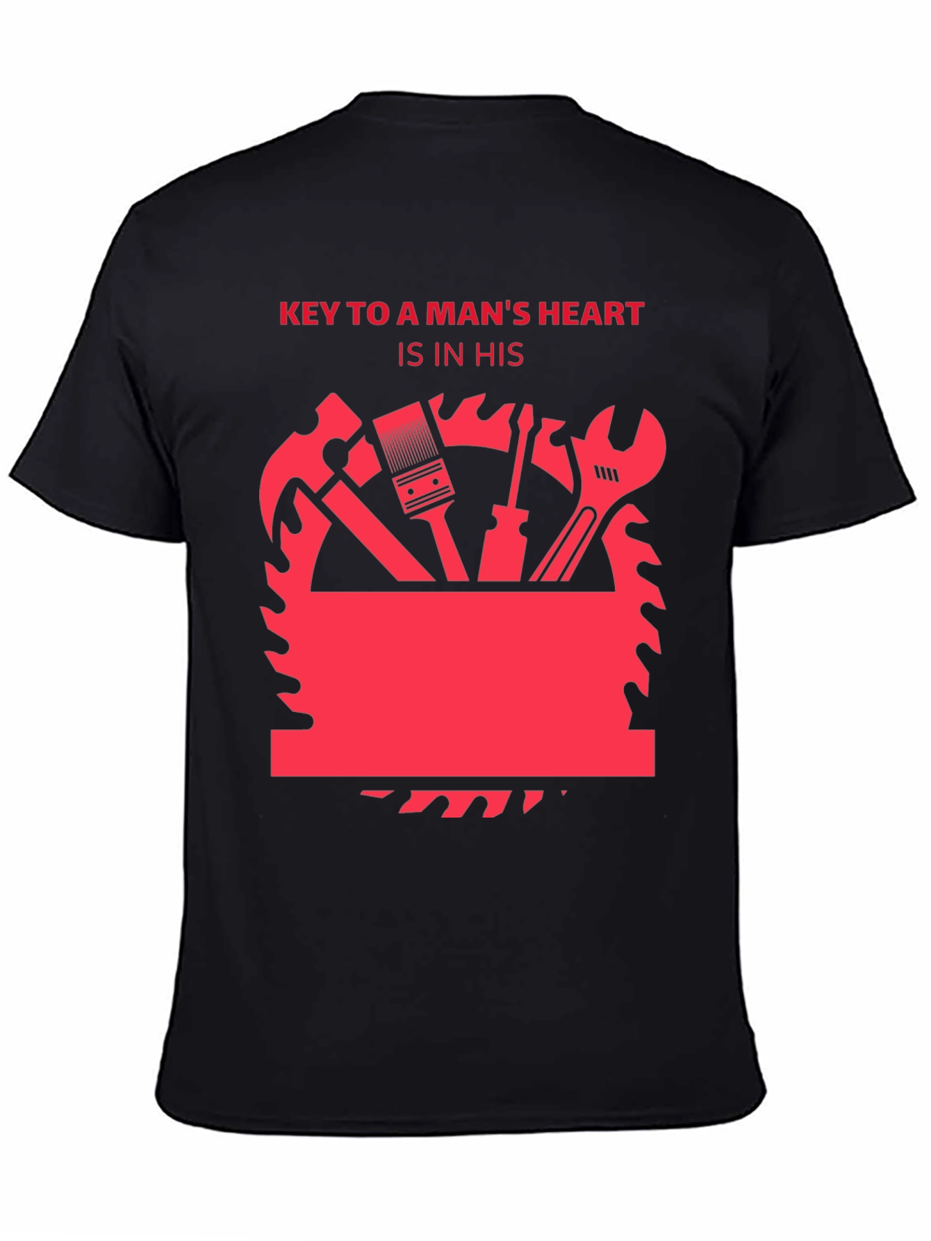 Black Key to a Man's Heart Graphic T-Shirt view 4