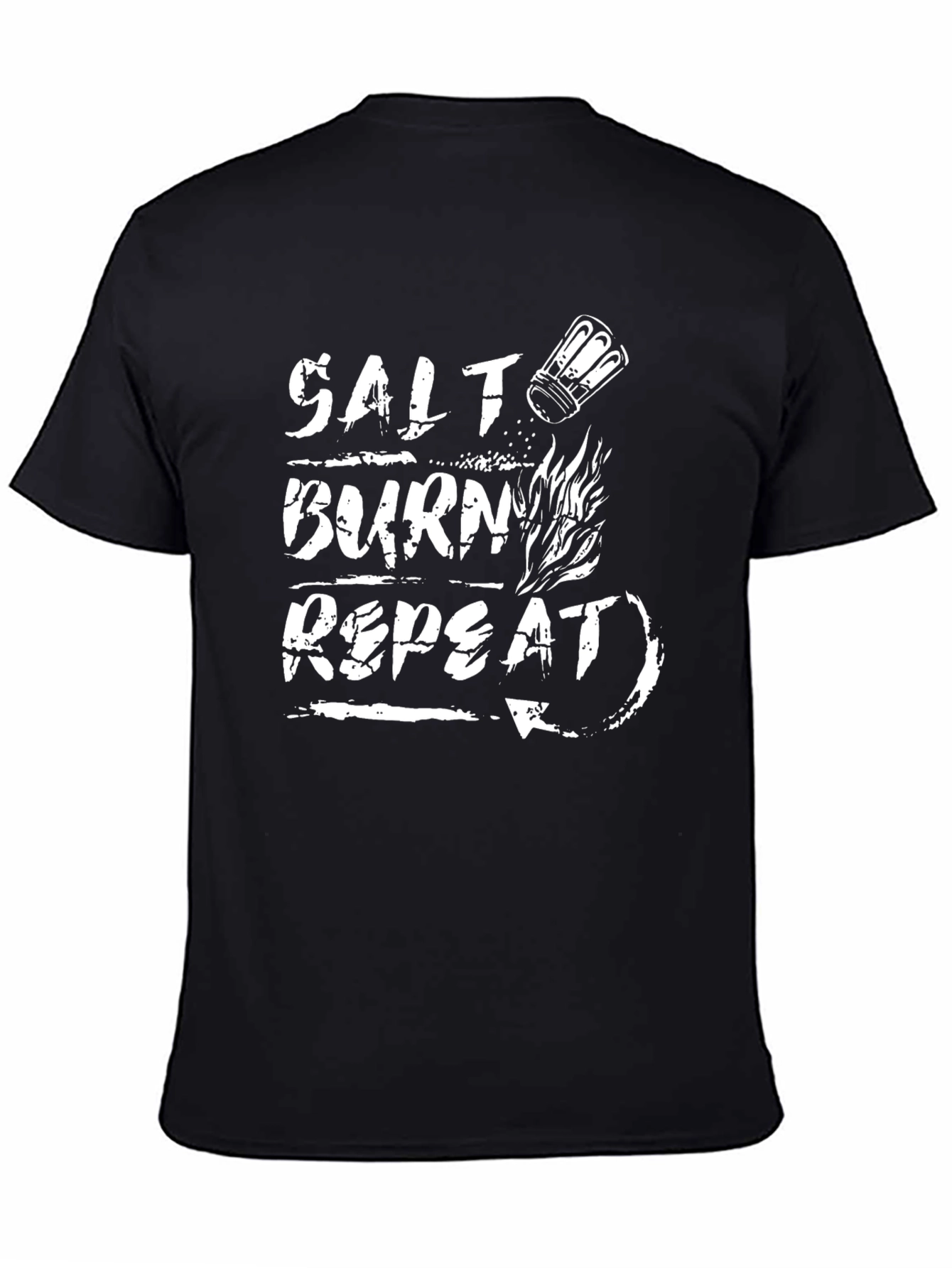 Black Salt Burn Repeat T-Shirt view 4