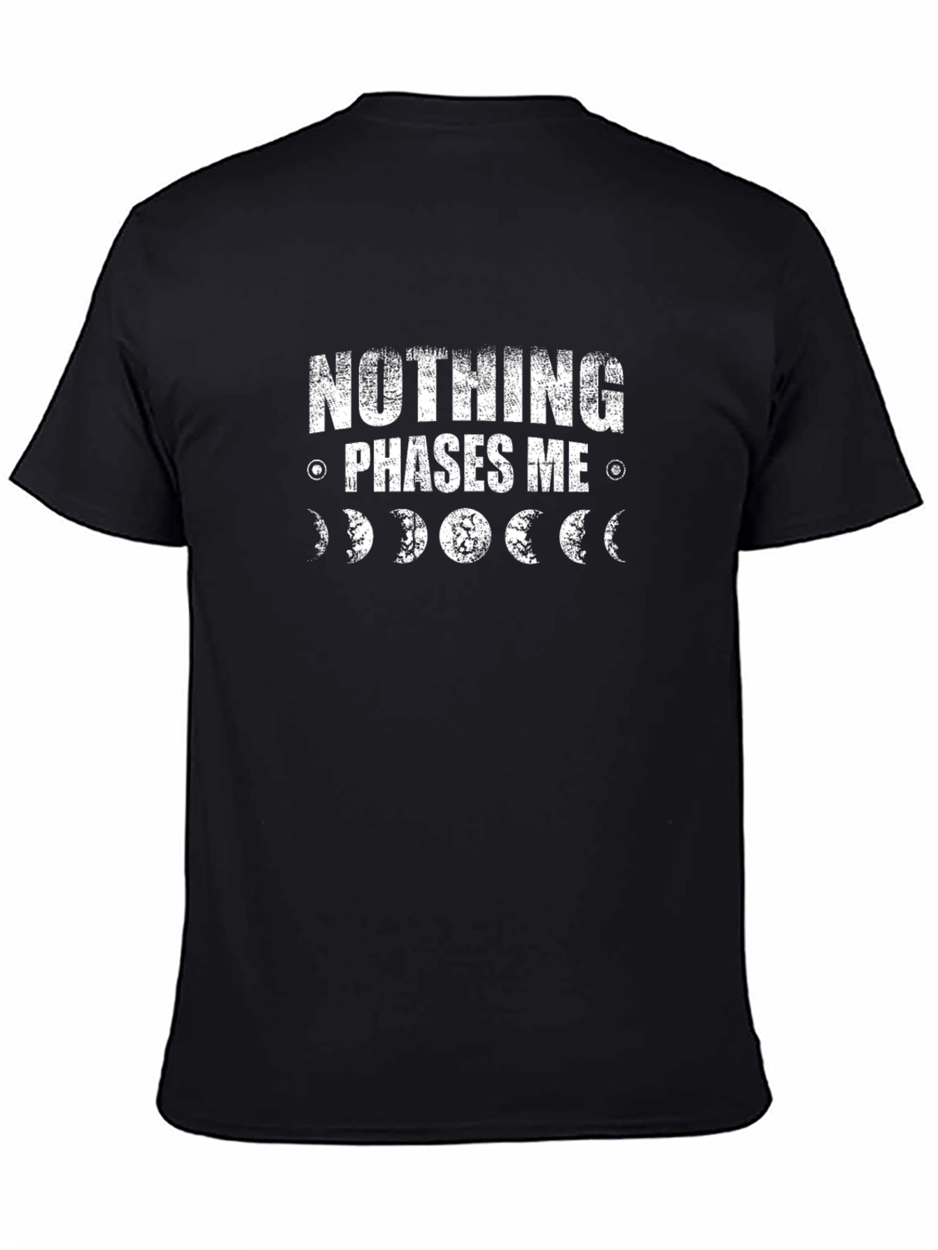 Black Nothing Phases Me Moon Graphic Tee view 4