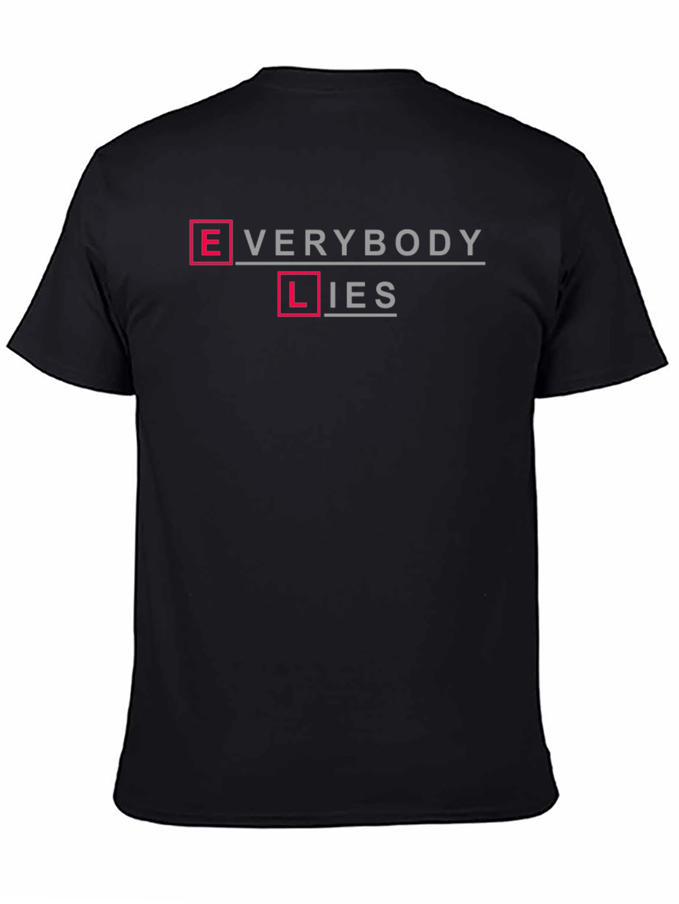 Black Everybody Lies Graphic Tee view 4