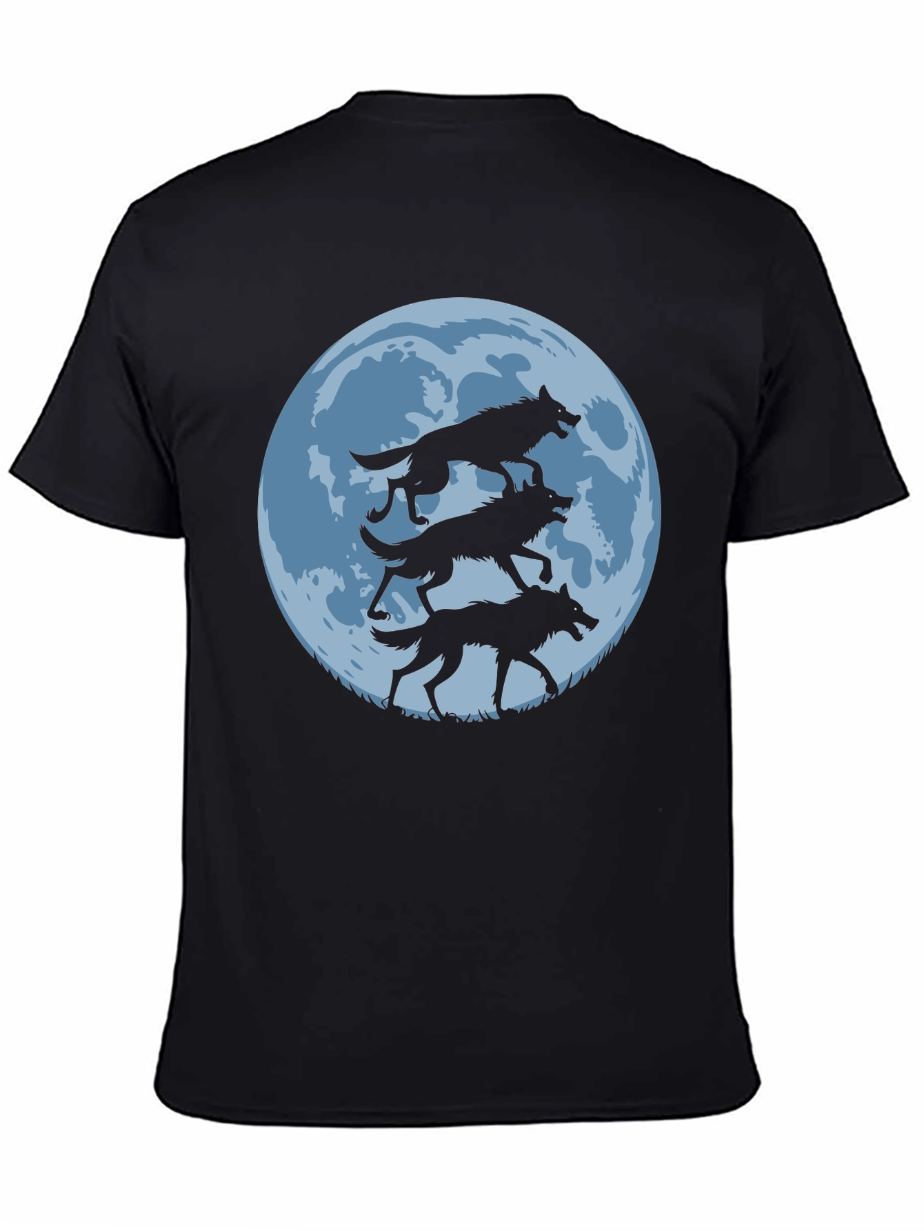 Wolf Moon Graphic Tee - Black - 4