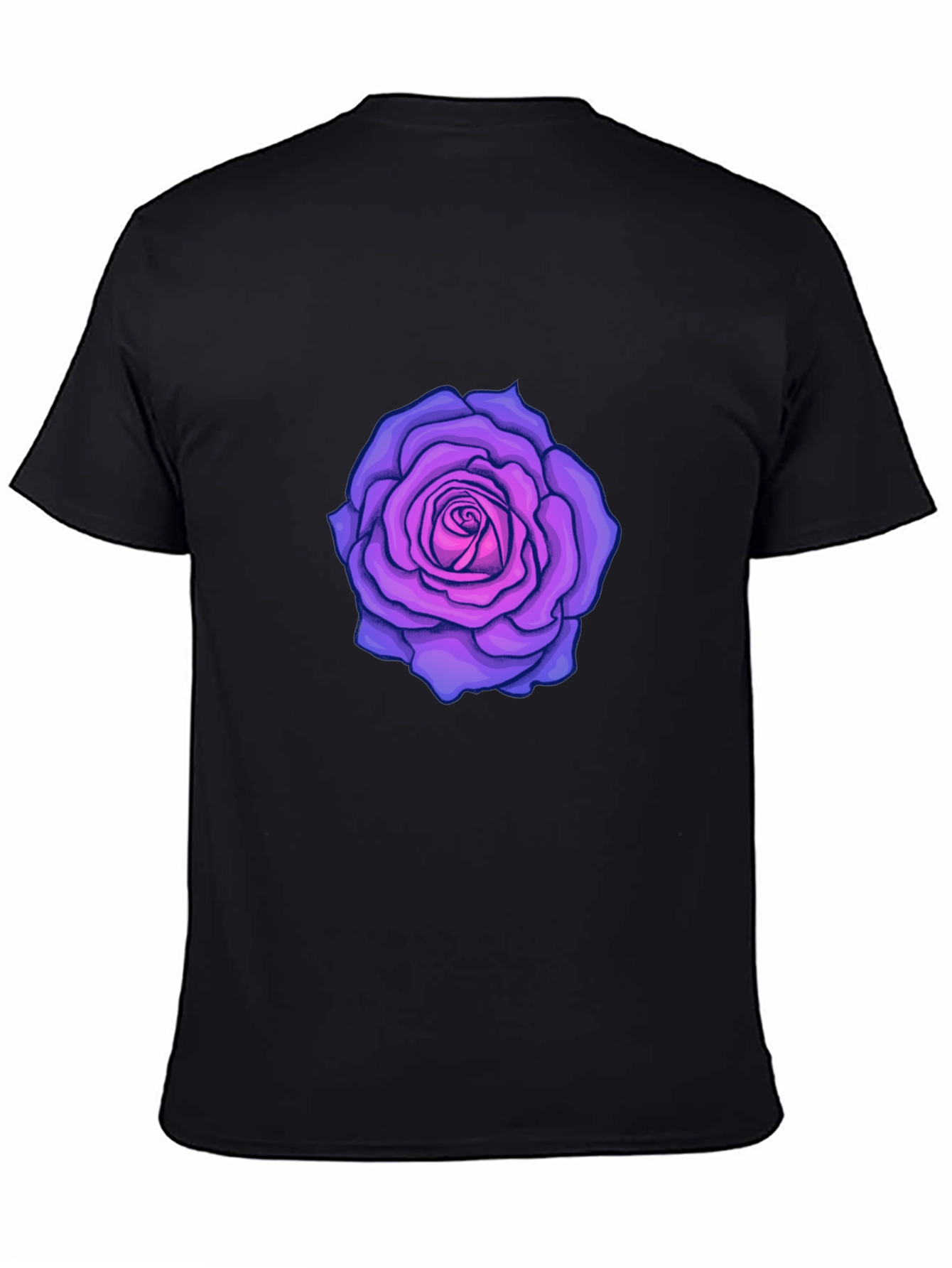 Black Rose Graphic Black T-Shirt view 4