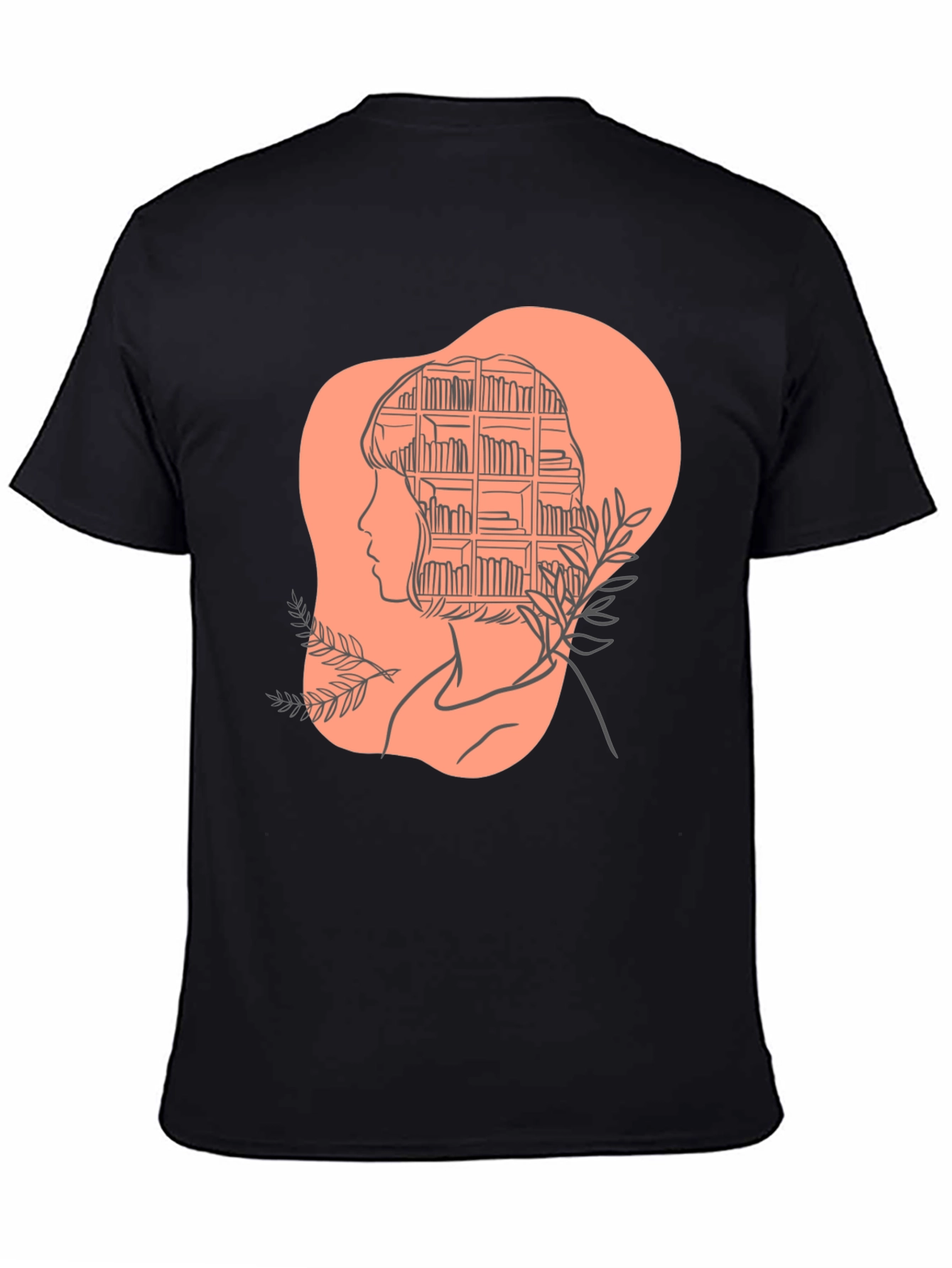 Black Book Lover Tee - Stylish Literary Mind T-Shirt view 4