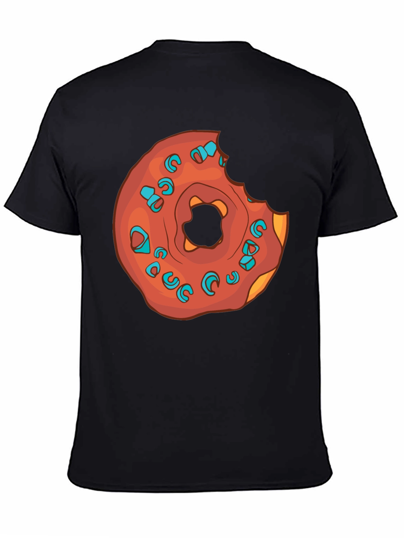 Black Donut Graphic Black T-Shirt - Sweet Style! view 4
