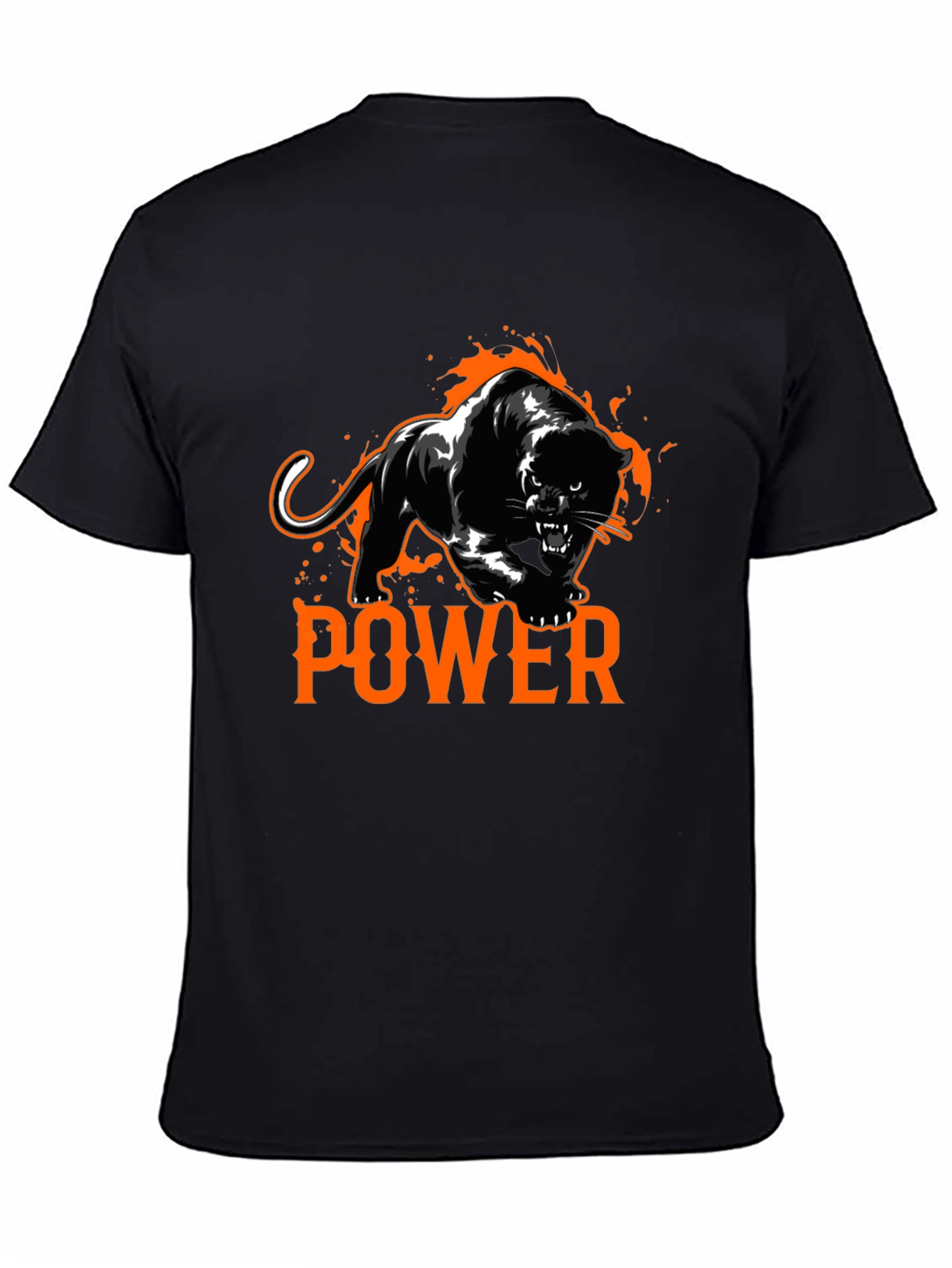 Black Power Panther Graphic Tee - Black T-Shirt view 4