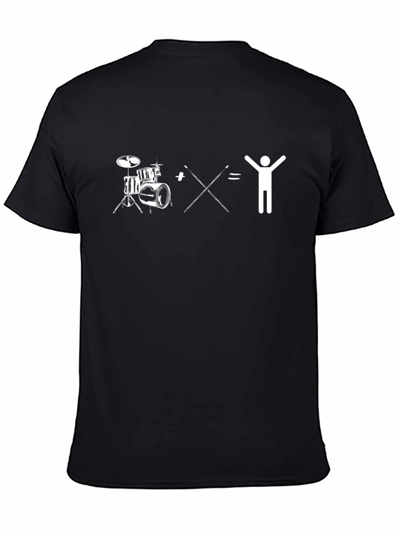 Black Drummer Equation Graphic Tee view 4