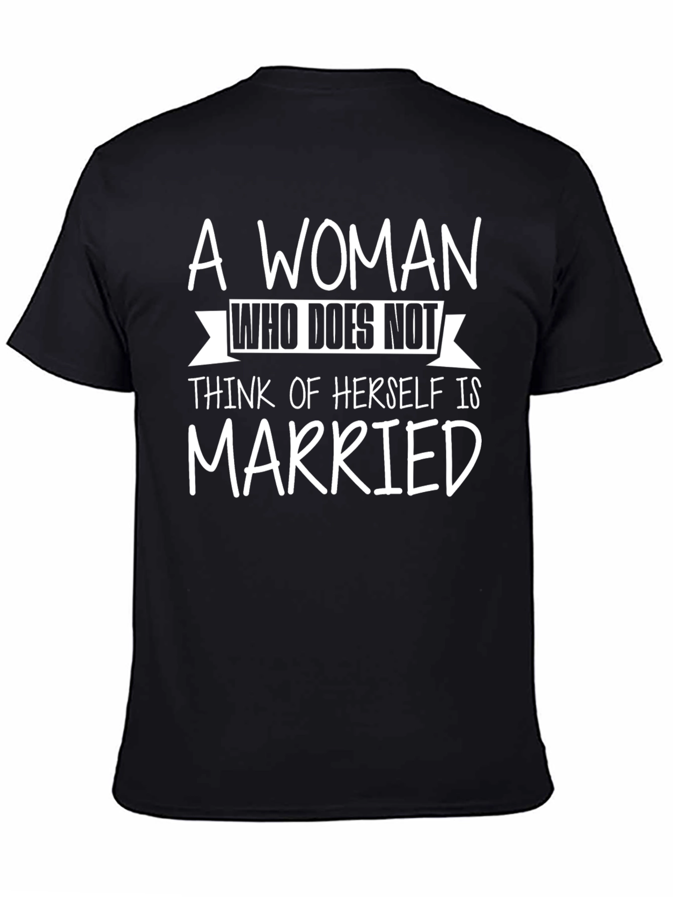 Black Funny Married Woman Graphic Tee view 4