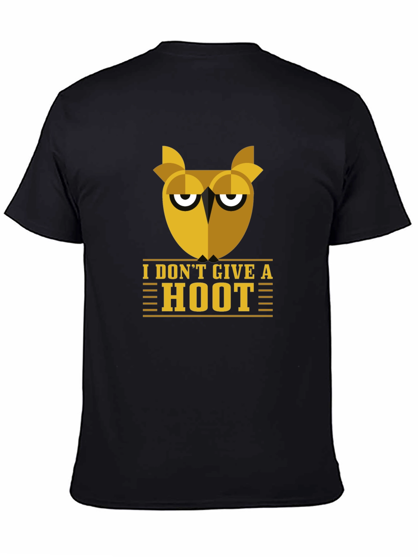 Black I Don't Give A Hoot Owl Graphic Tee view 4
