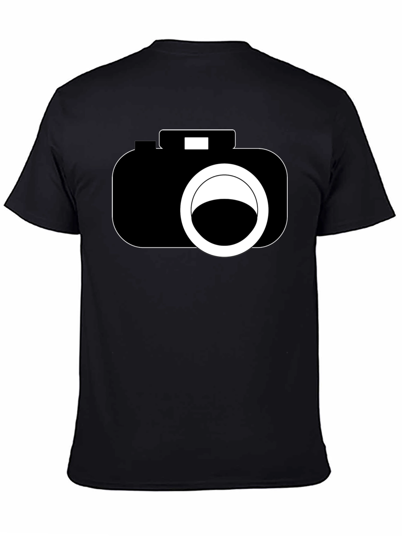 Black Camera Graphic Black T-Shirt - Photography Lover view 4