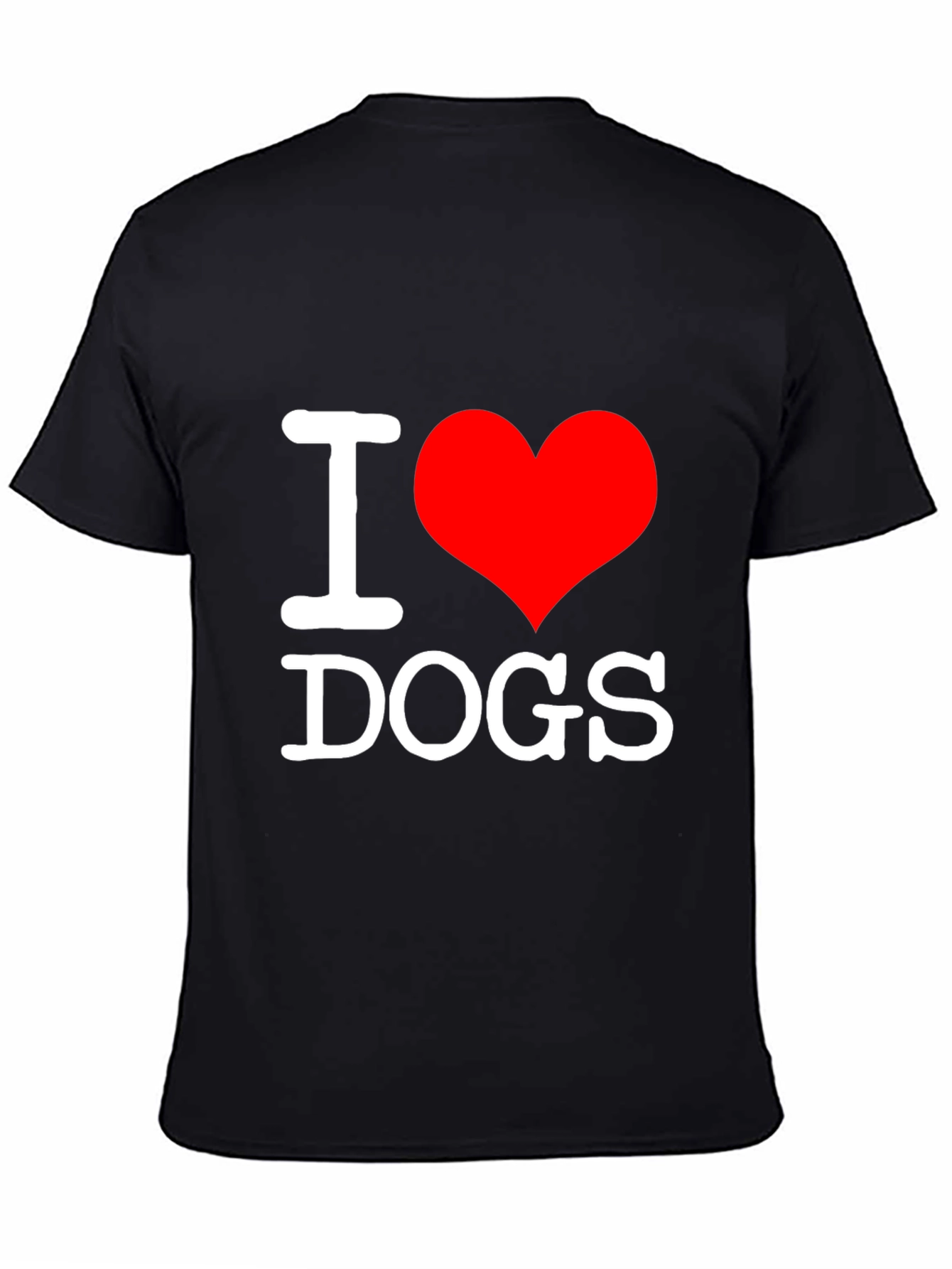 Black I Heart Dogs Black T-Shirt view 4