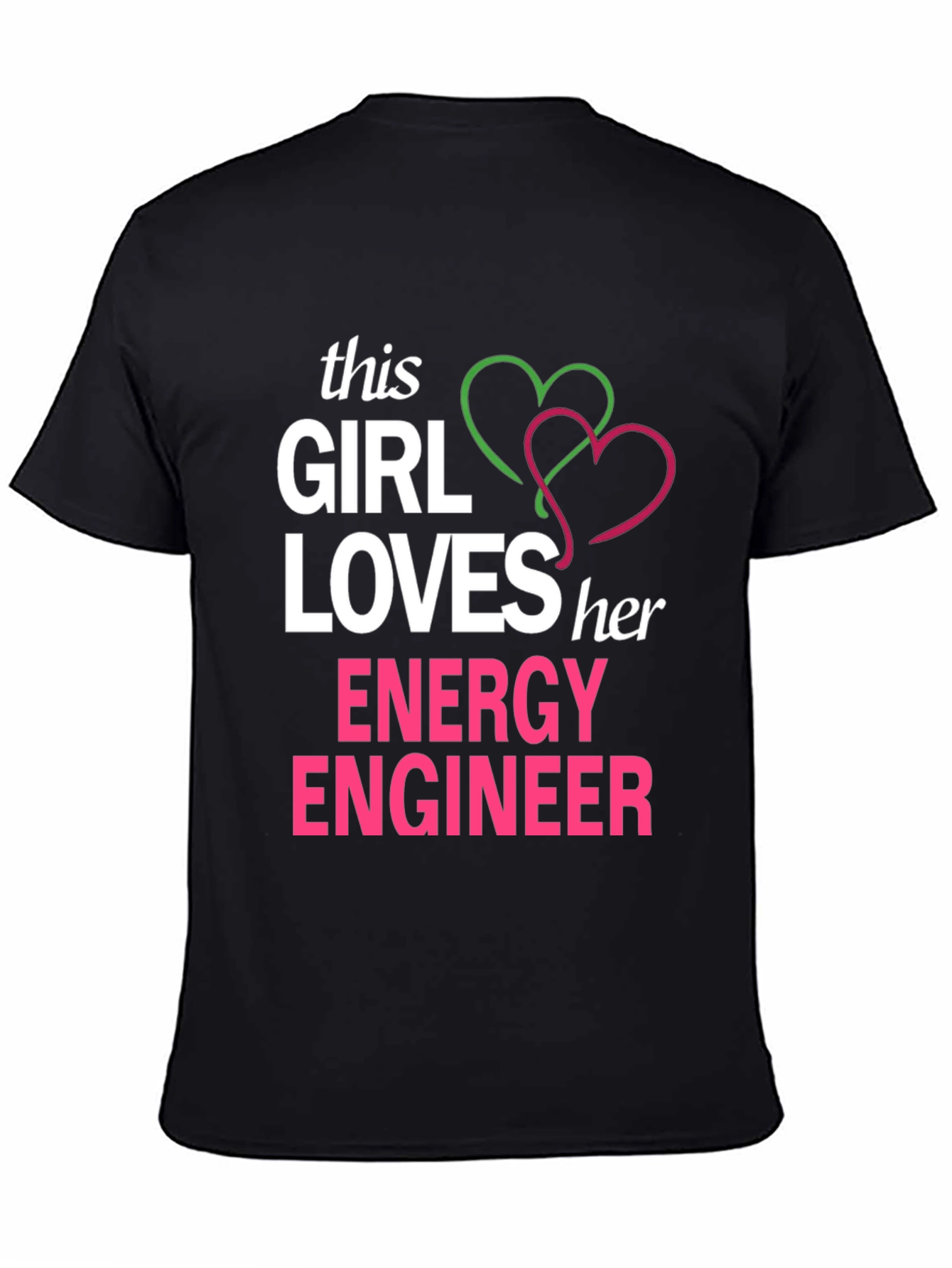 Black Girl Loves Energy Engineer T-Shirt view 4