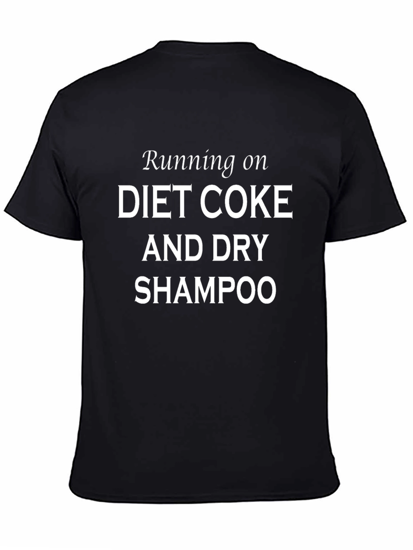 Black Diet Coke and Dry Shampoo Graphic Tee view 4