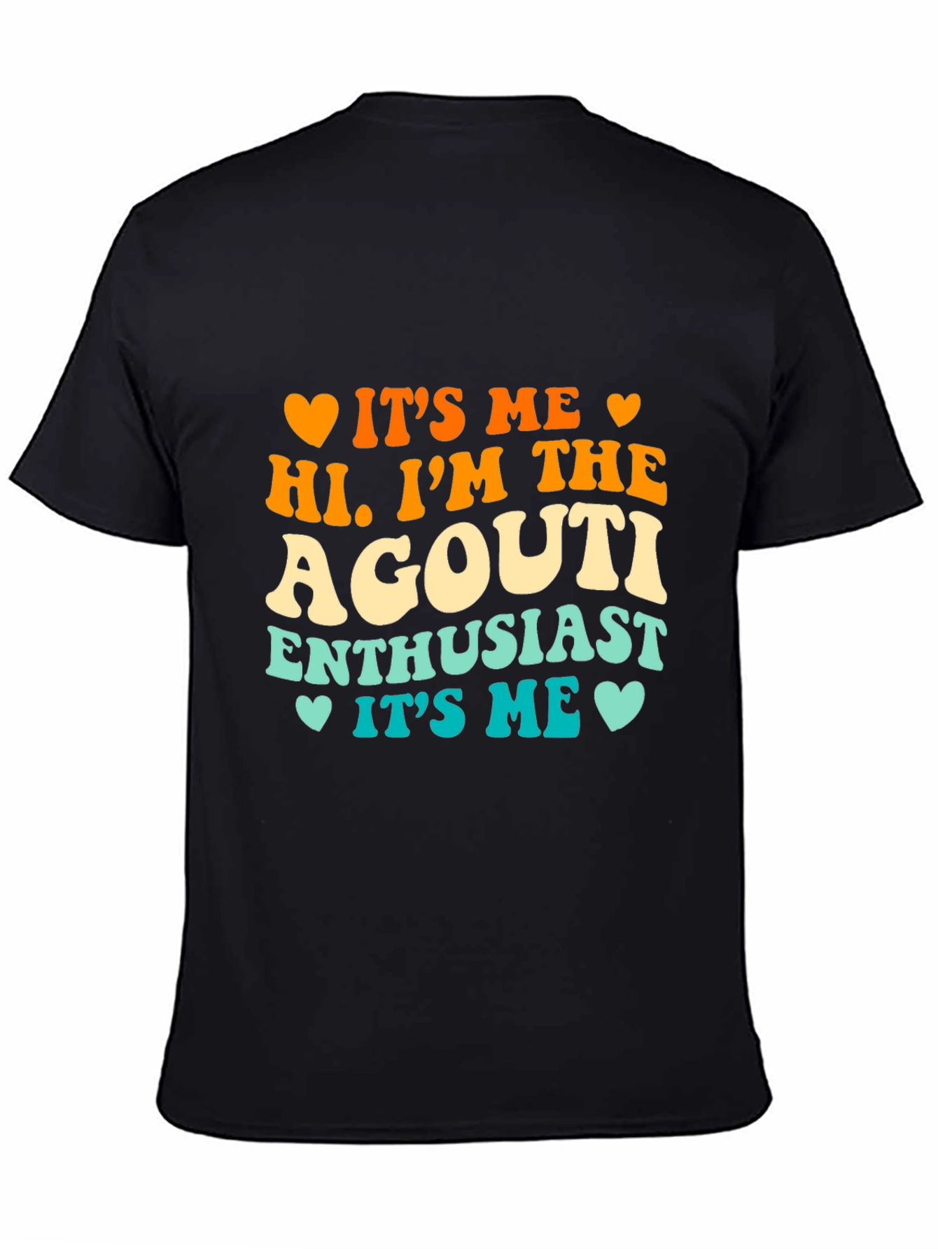 Black Agouti Enthusiast T-Shirt - Novelty Graphic Tee view 4