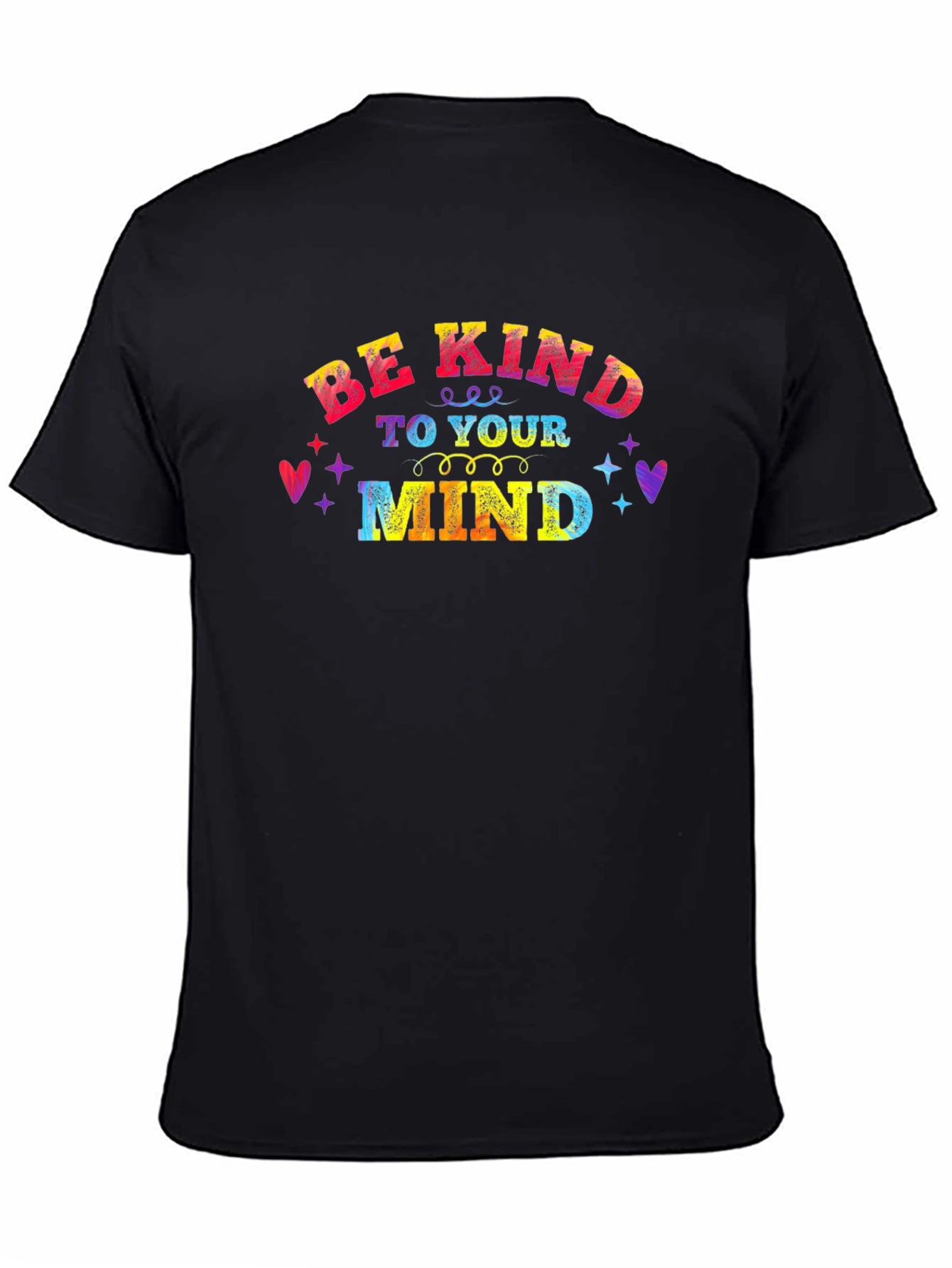 Black Be Kind To Your Mind Graphic Tee view 4