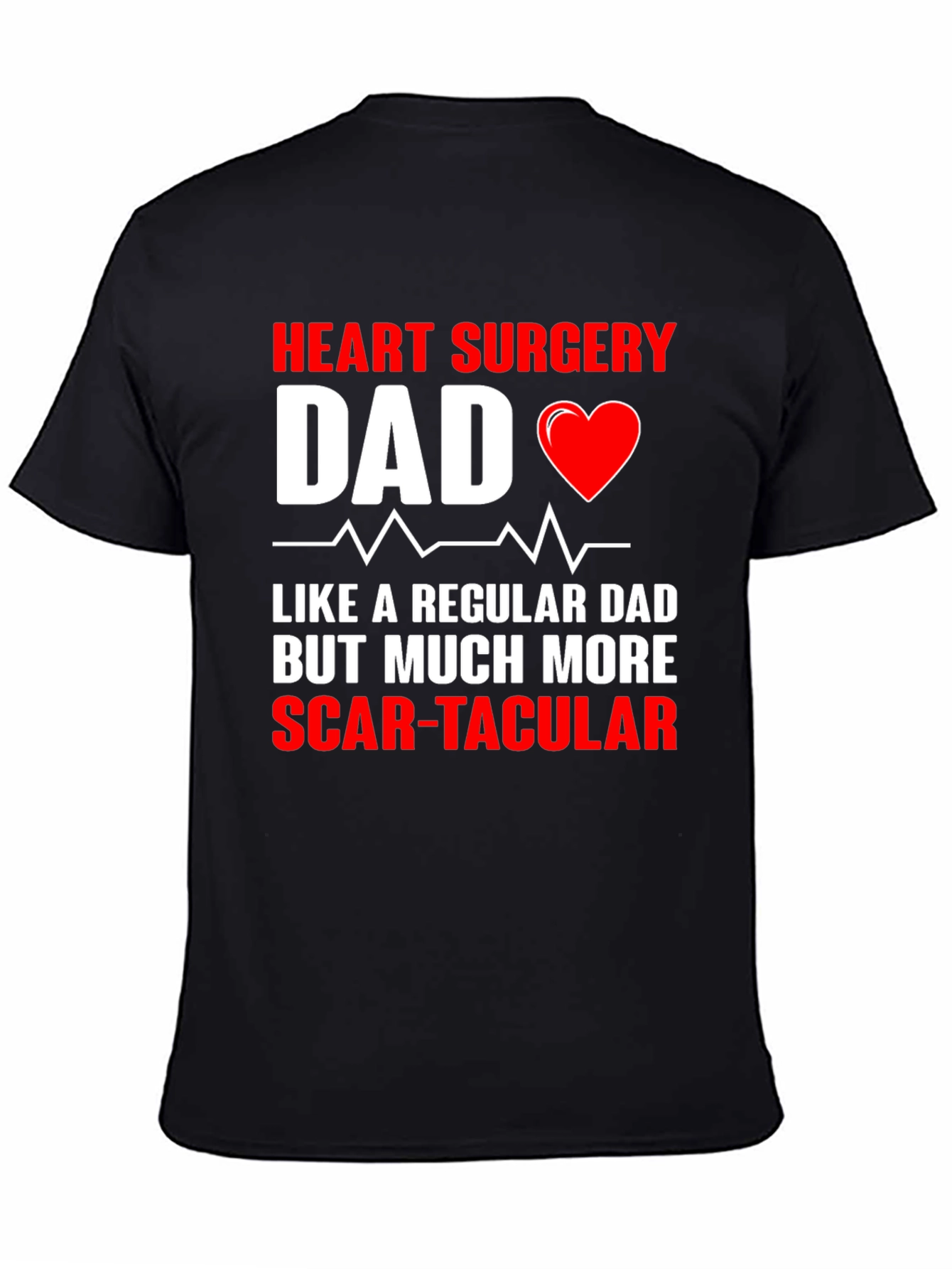 Black Heart Surgery Dad Graphic Tee view 4