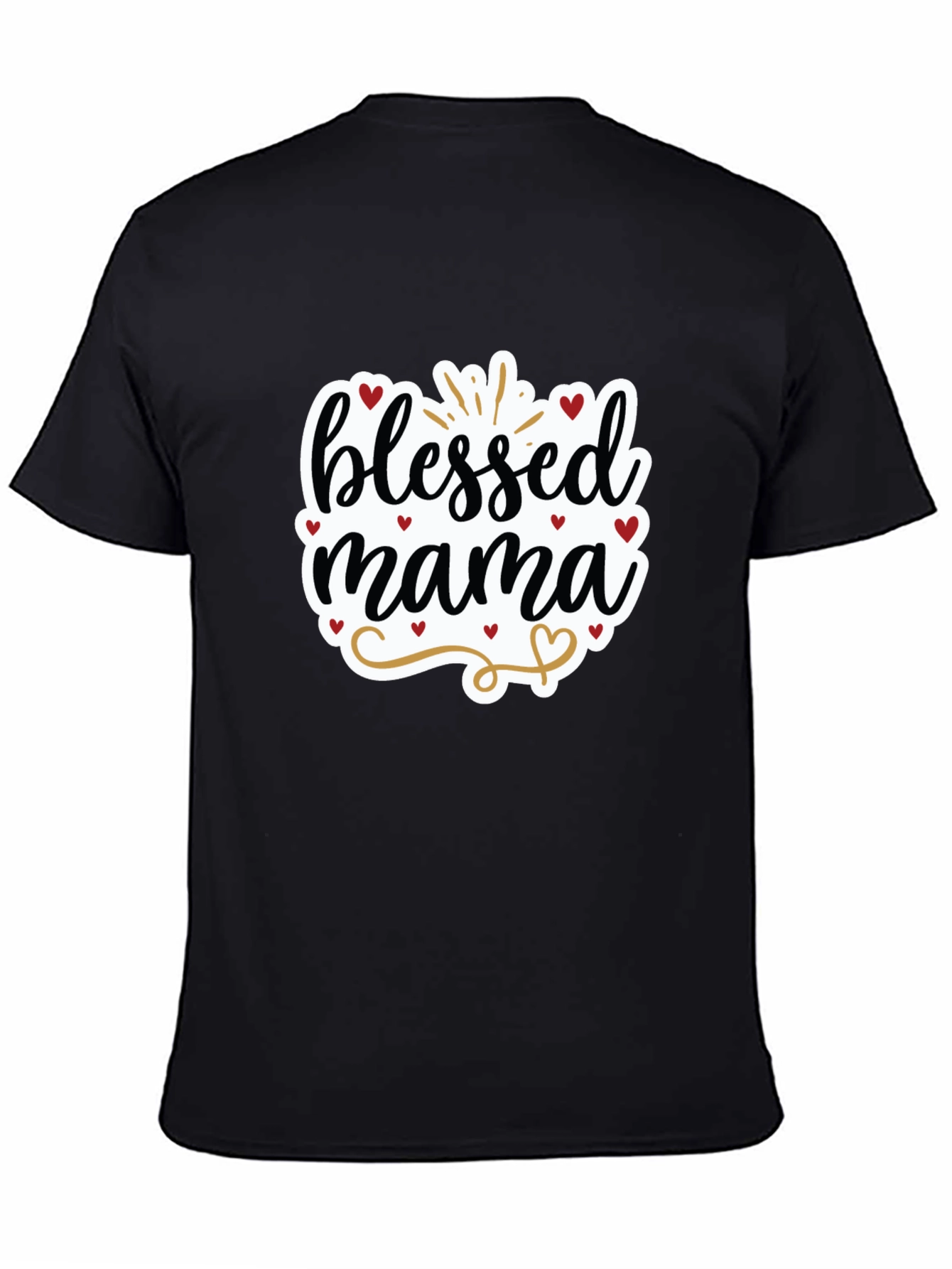 Black Blessed Mama Graphic Tee view 4