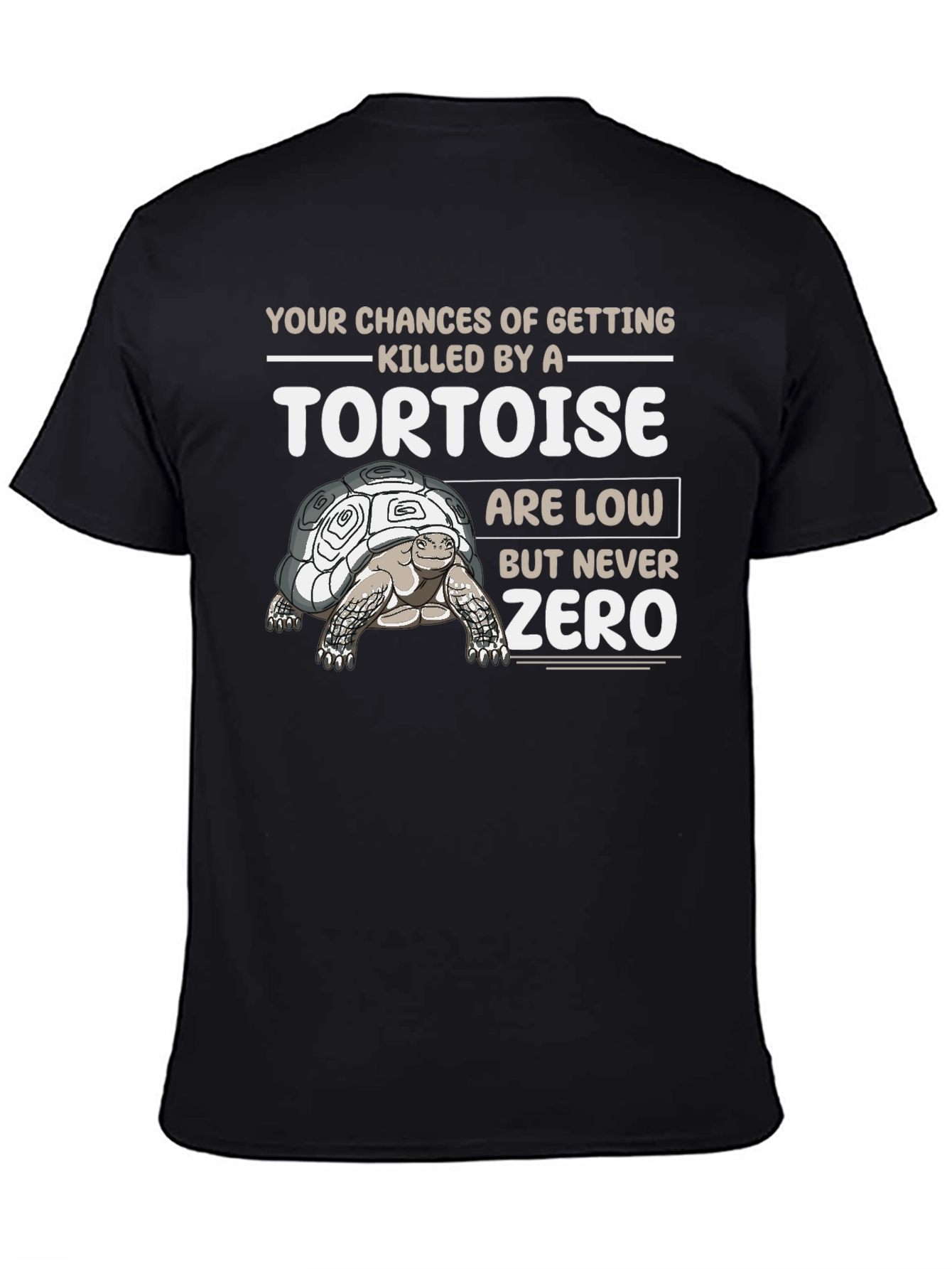 Black Tortoise Humor T-Shirt view 4