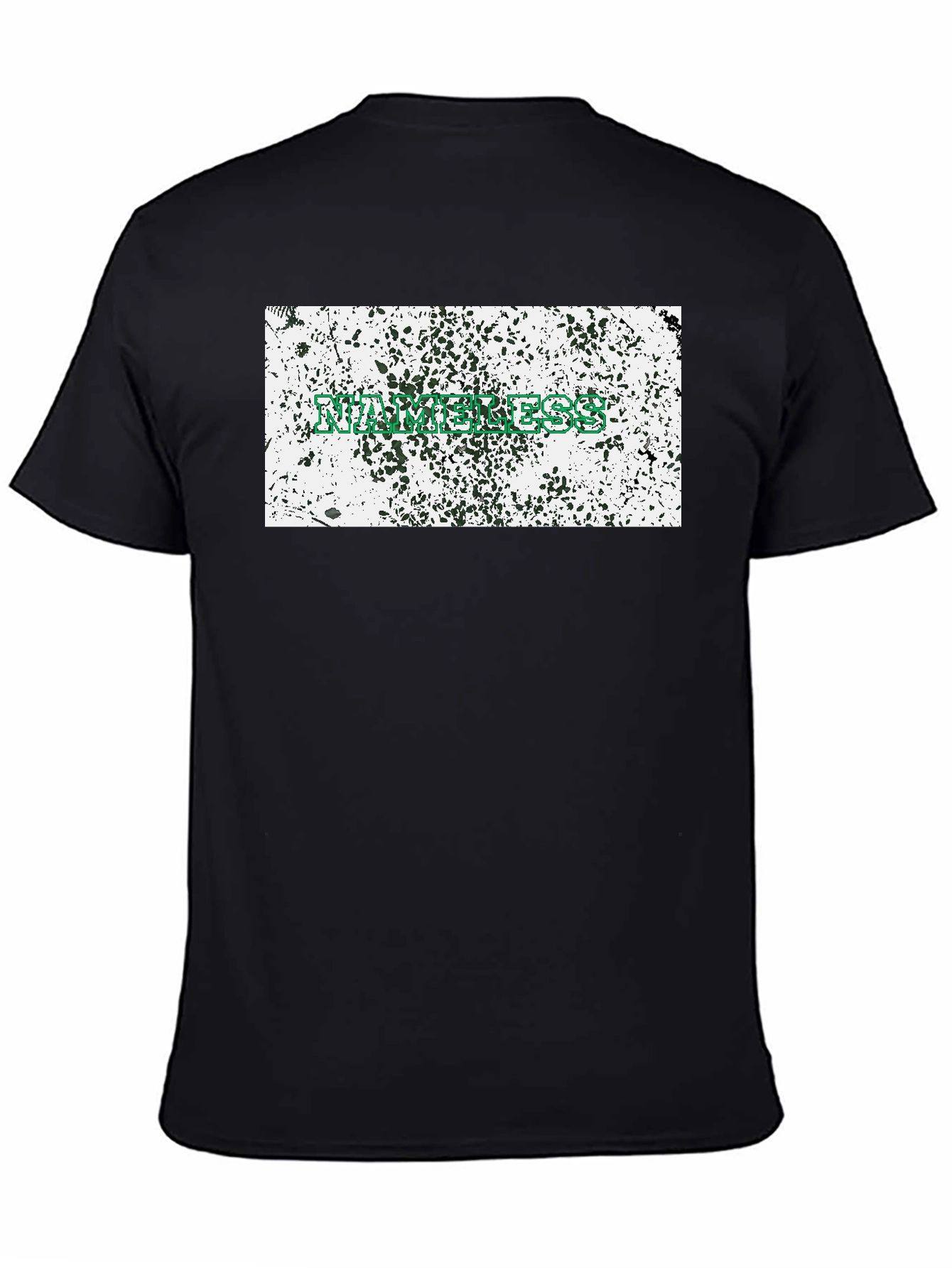 Black Abstract Graphic Print Tee - Relaxed Fit view 4