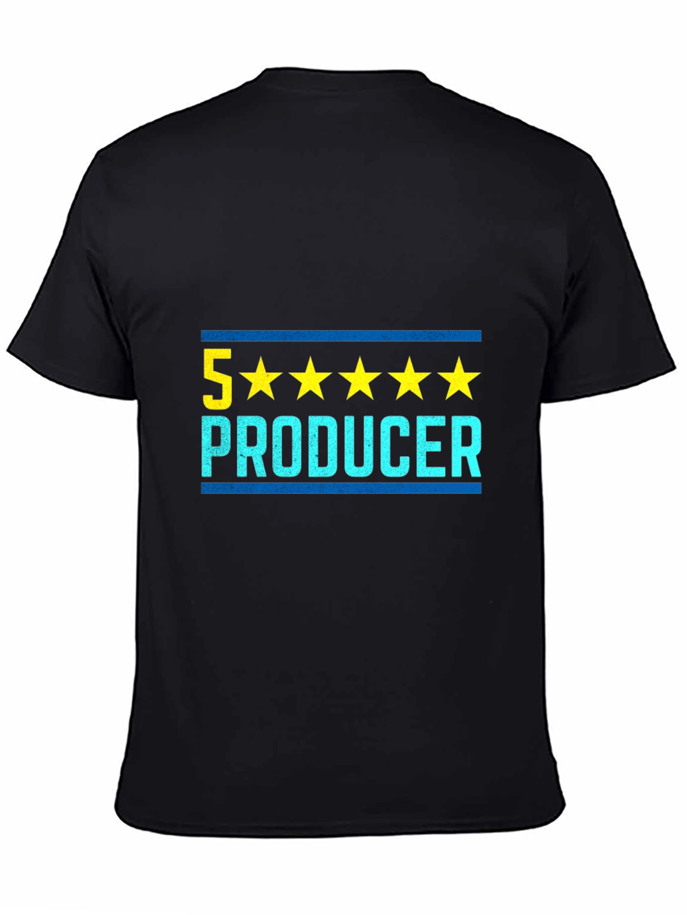 5-Star Producer Black Graphic T-Shirt - 4