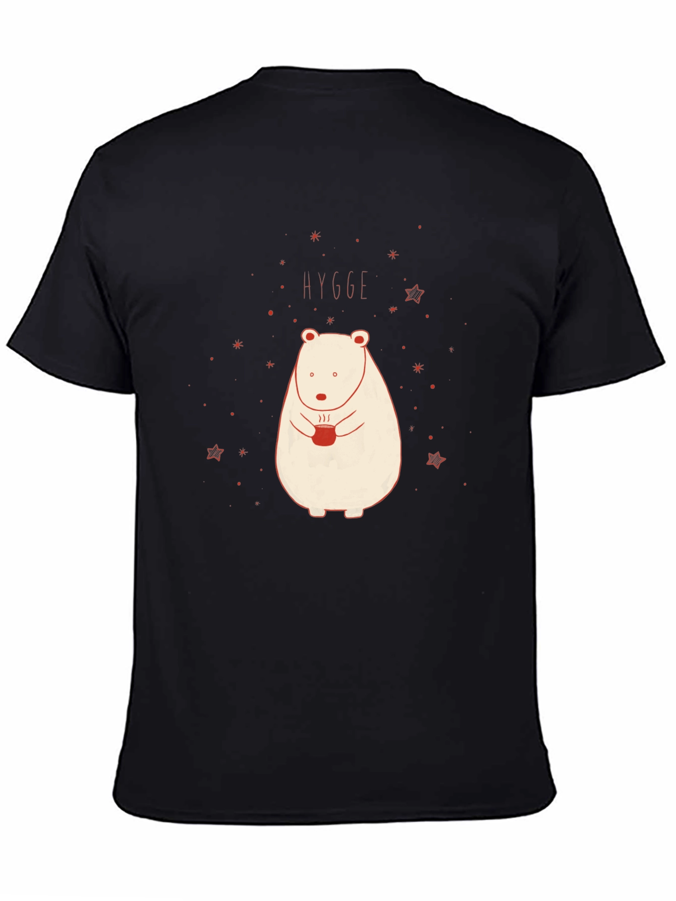 Black Hygge Bear T-Shirt - Cozy Comfort view 4