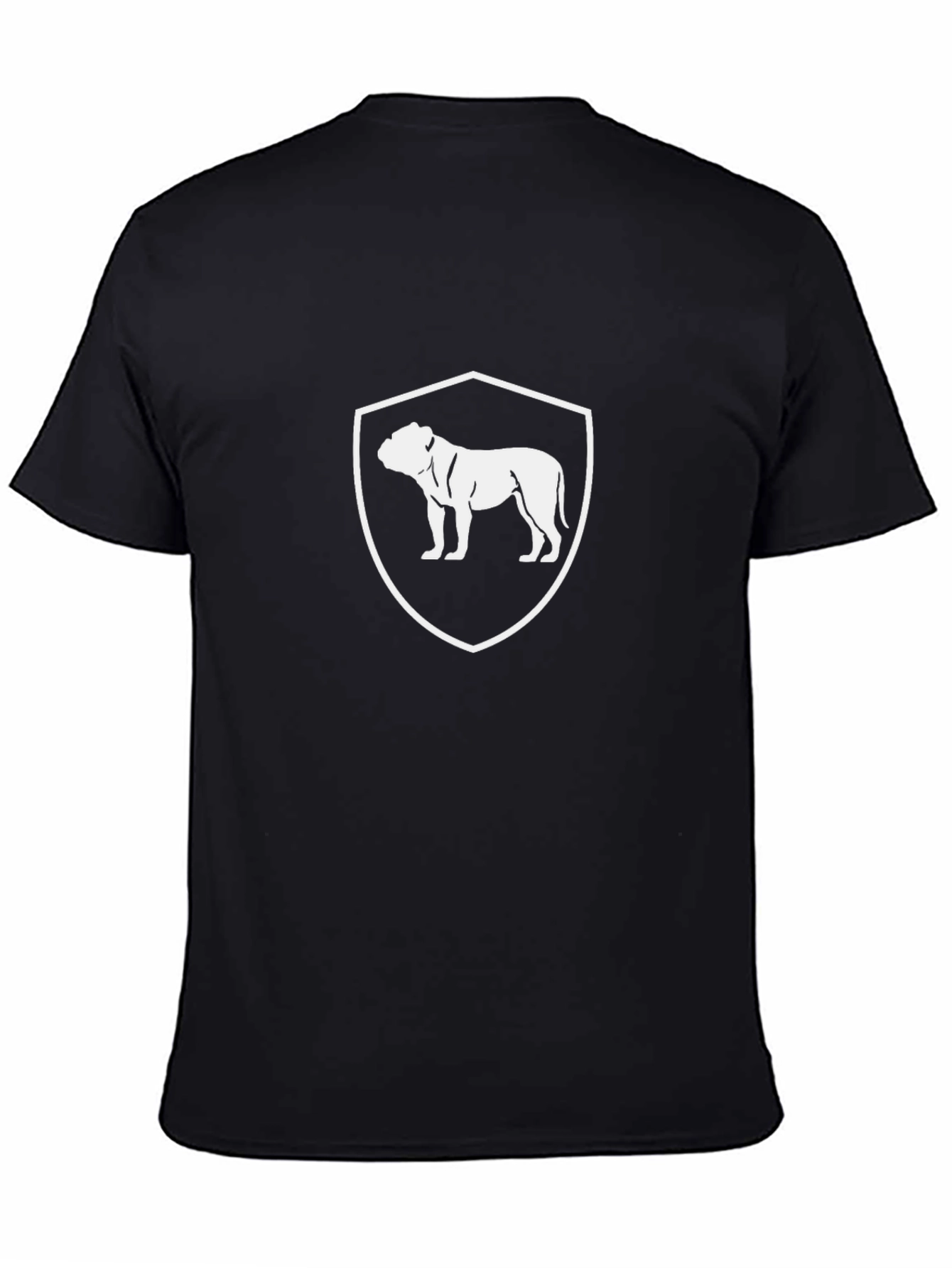 Black Bulldog Crest Graphic T-Shirt - Black view 4