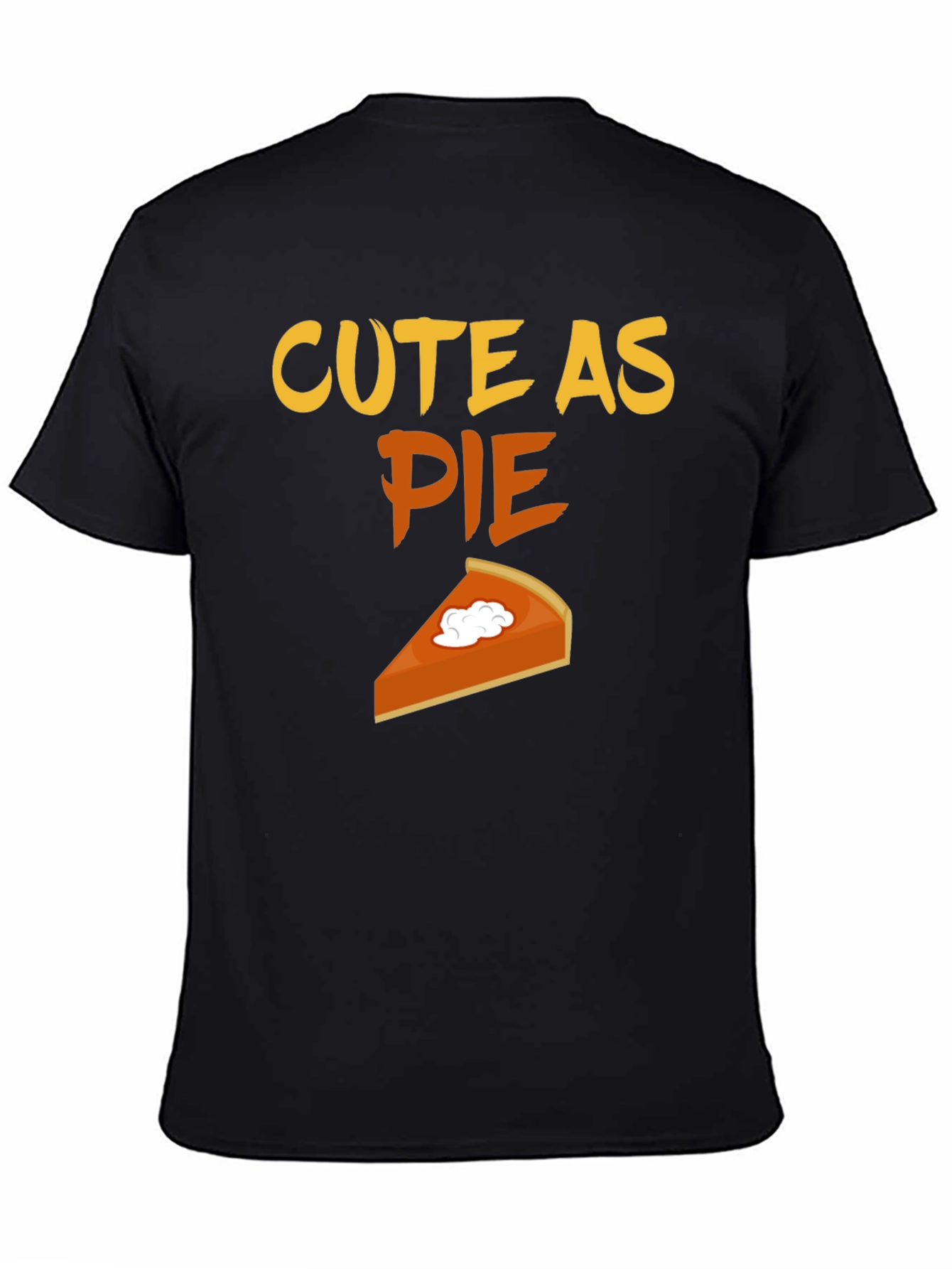 Black Cute As Pie Funny Thanksgiving T-Shirt view 4