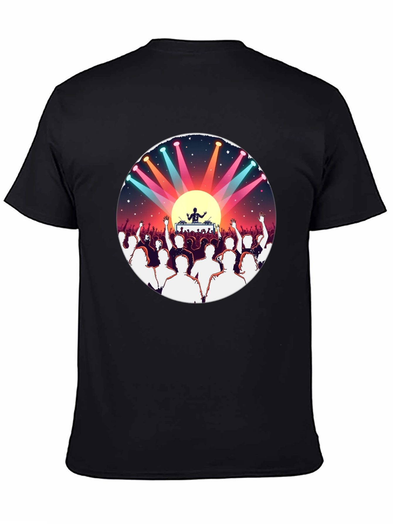 Black DJ Party Graphic T-Shirt view 4