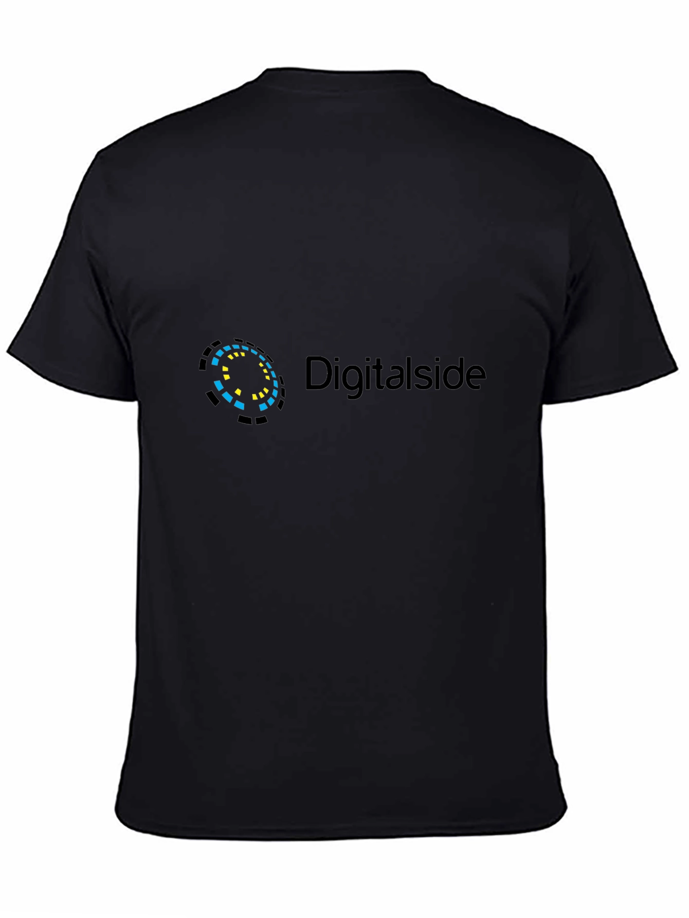 Black Digital Side Black T-Shirt view 4