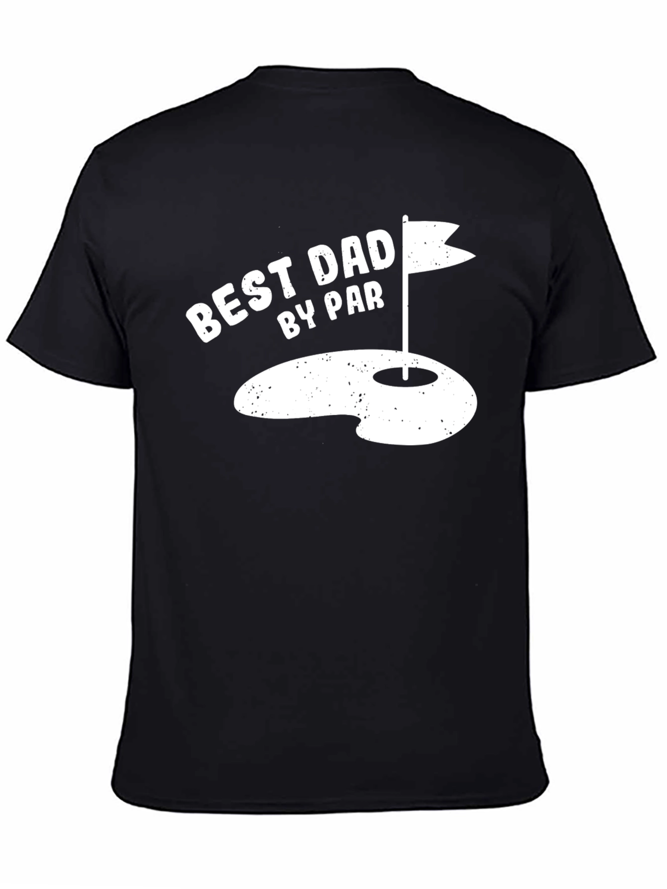 Black Best Dad By Par Golf T-Shirt view 4