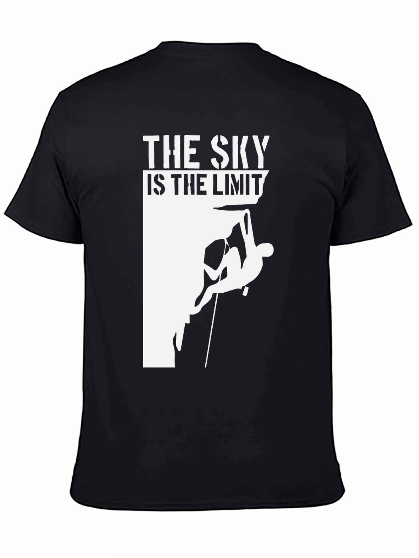 Black The Sky Is The Limit Climbing T-Shirt view 4
