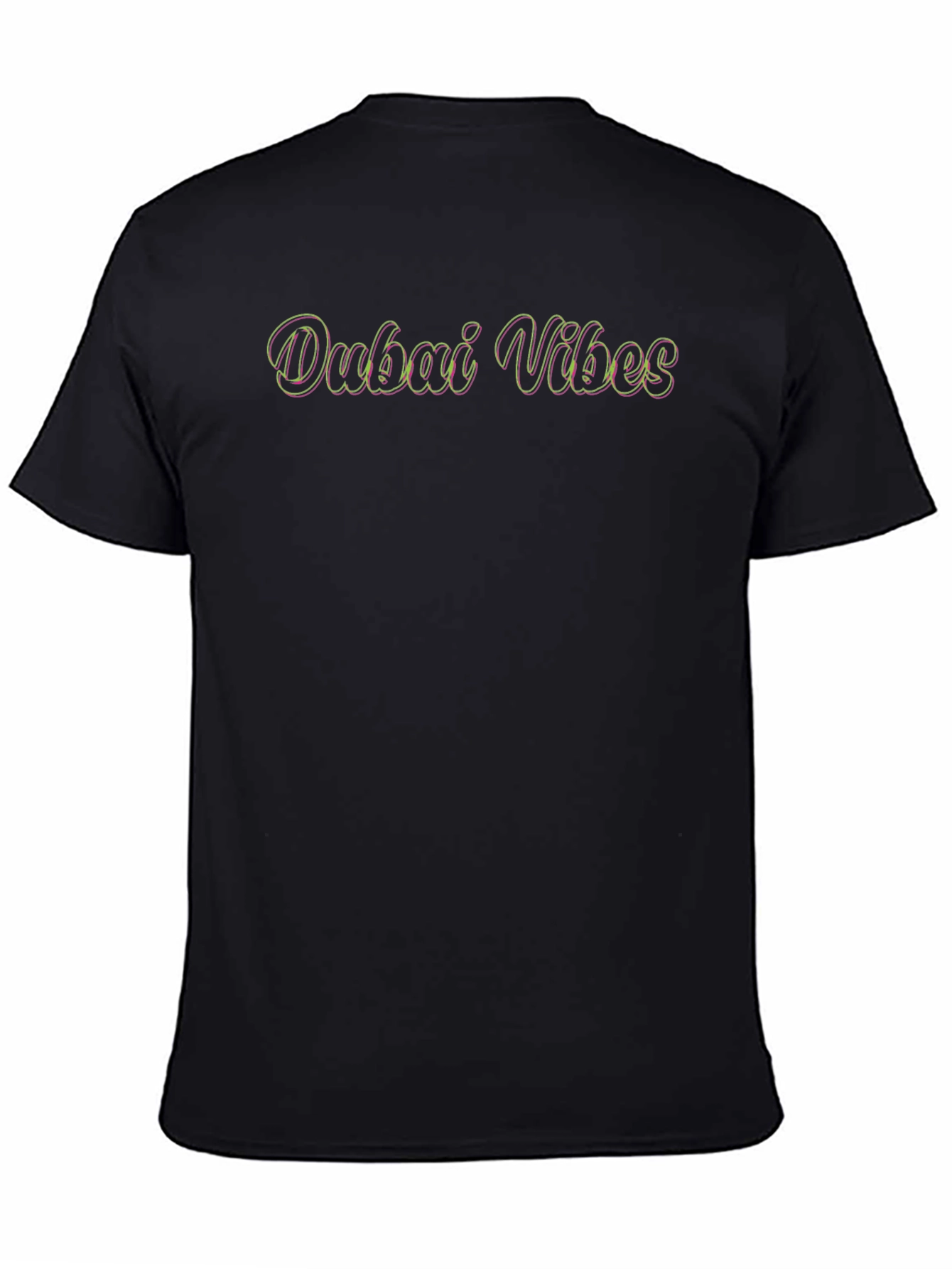 Black Dubai Vibes Graphic Tee - Black view 4