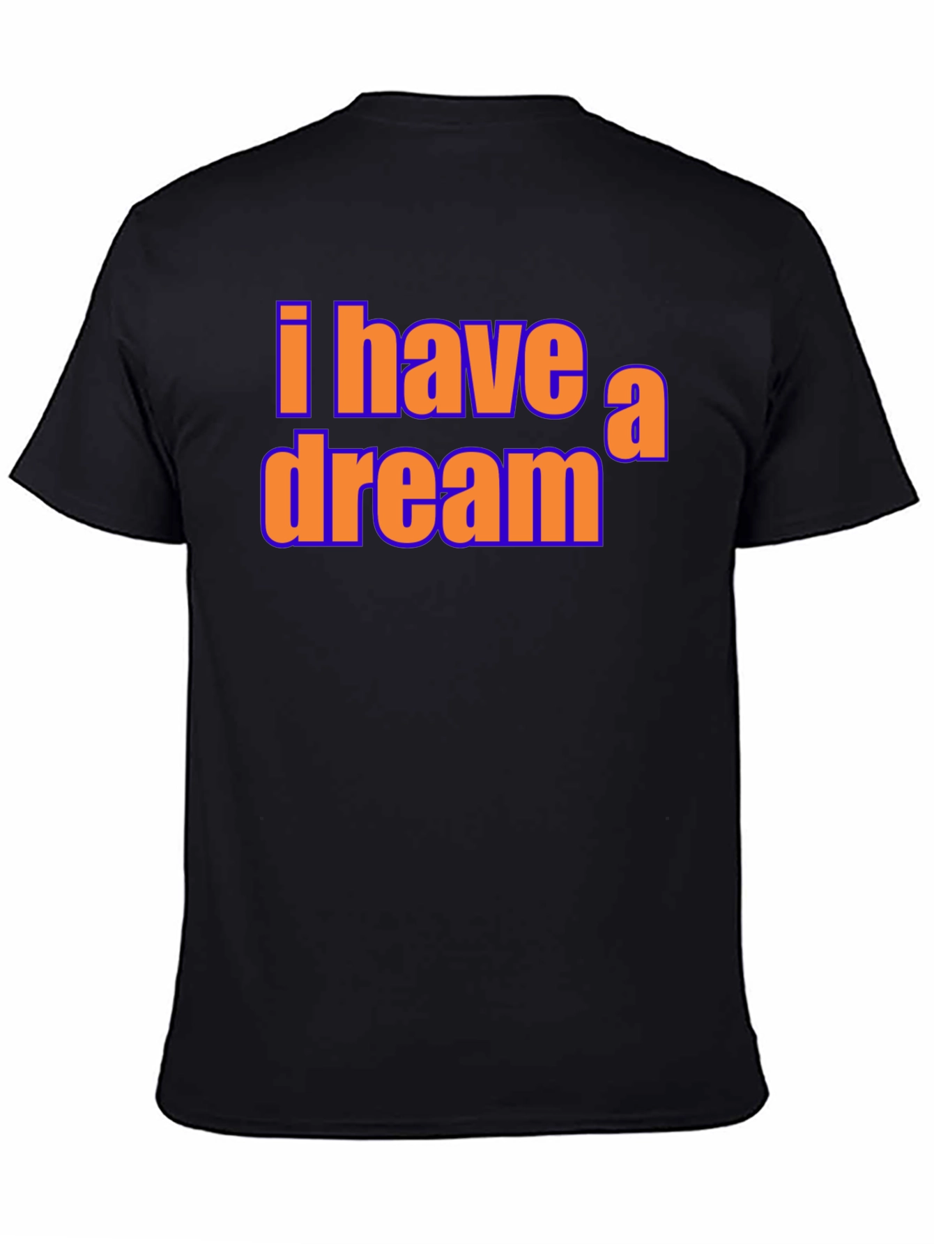 Black I Have A Dream Black T-Shirt view 4