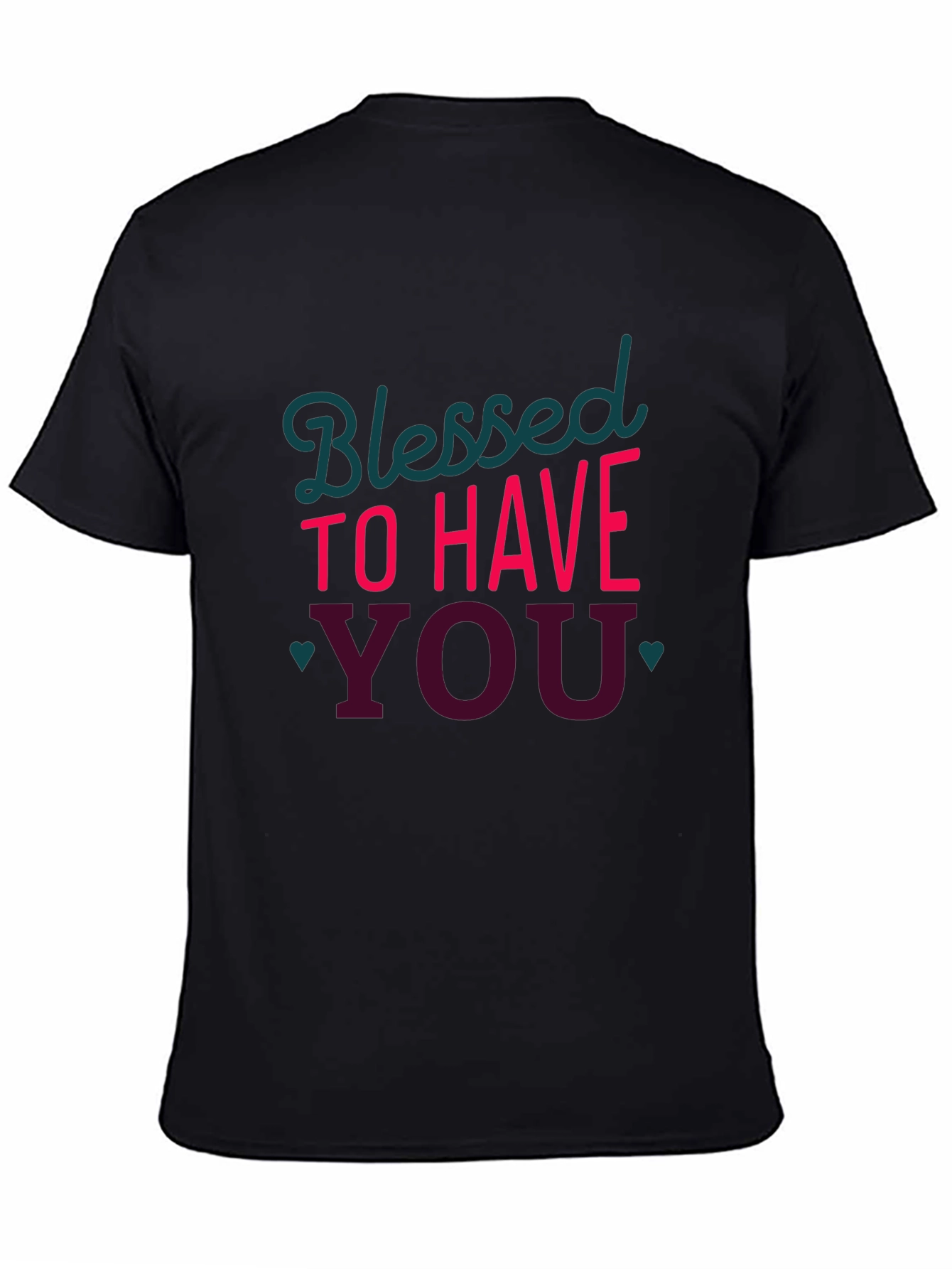 Black Blessed to Have You Graphic Tee view 4