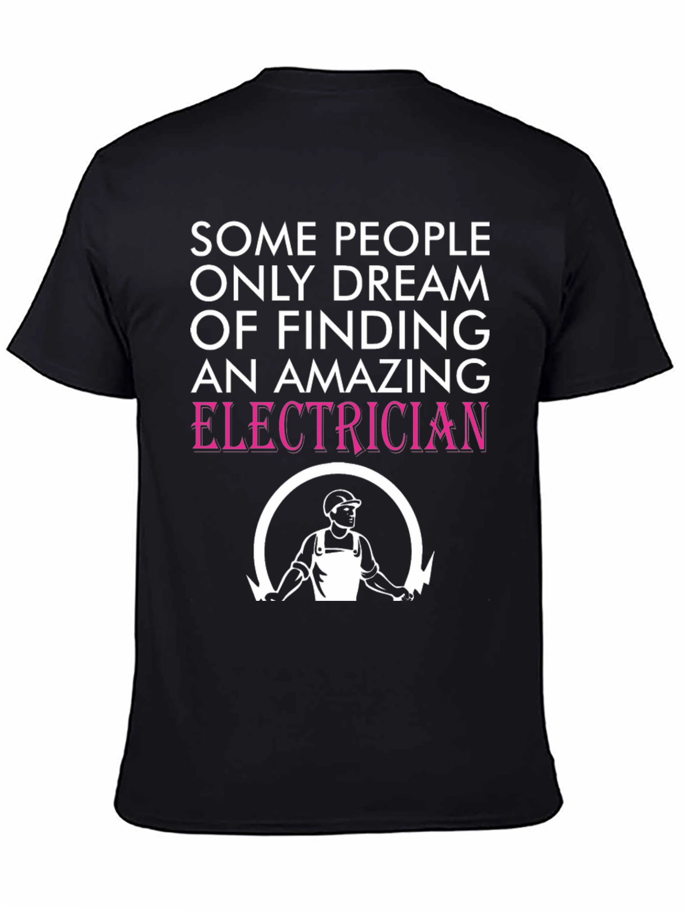 Black Amazing Electrician T-Shirt - Novelty Gift view 4