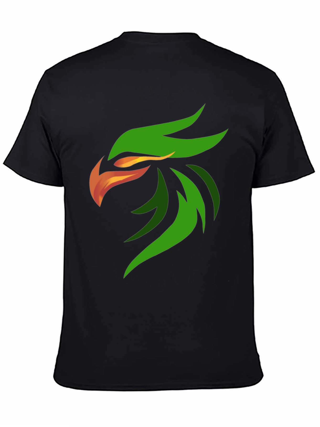 Black Bold Eagle Graphic Black T-Shirt view 4